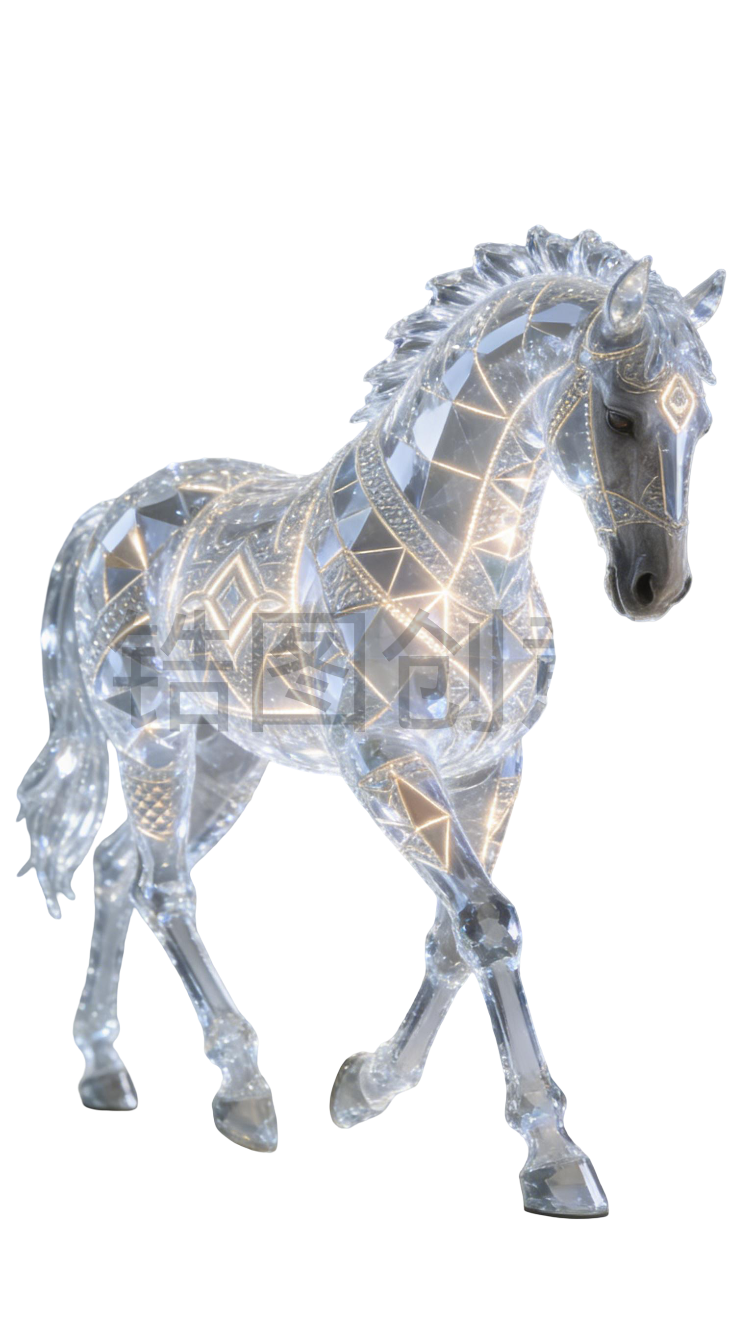 2026年马年奇幻水晶生肖马元素