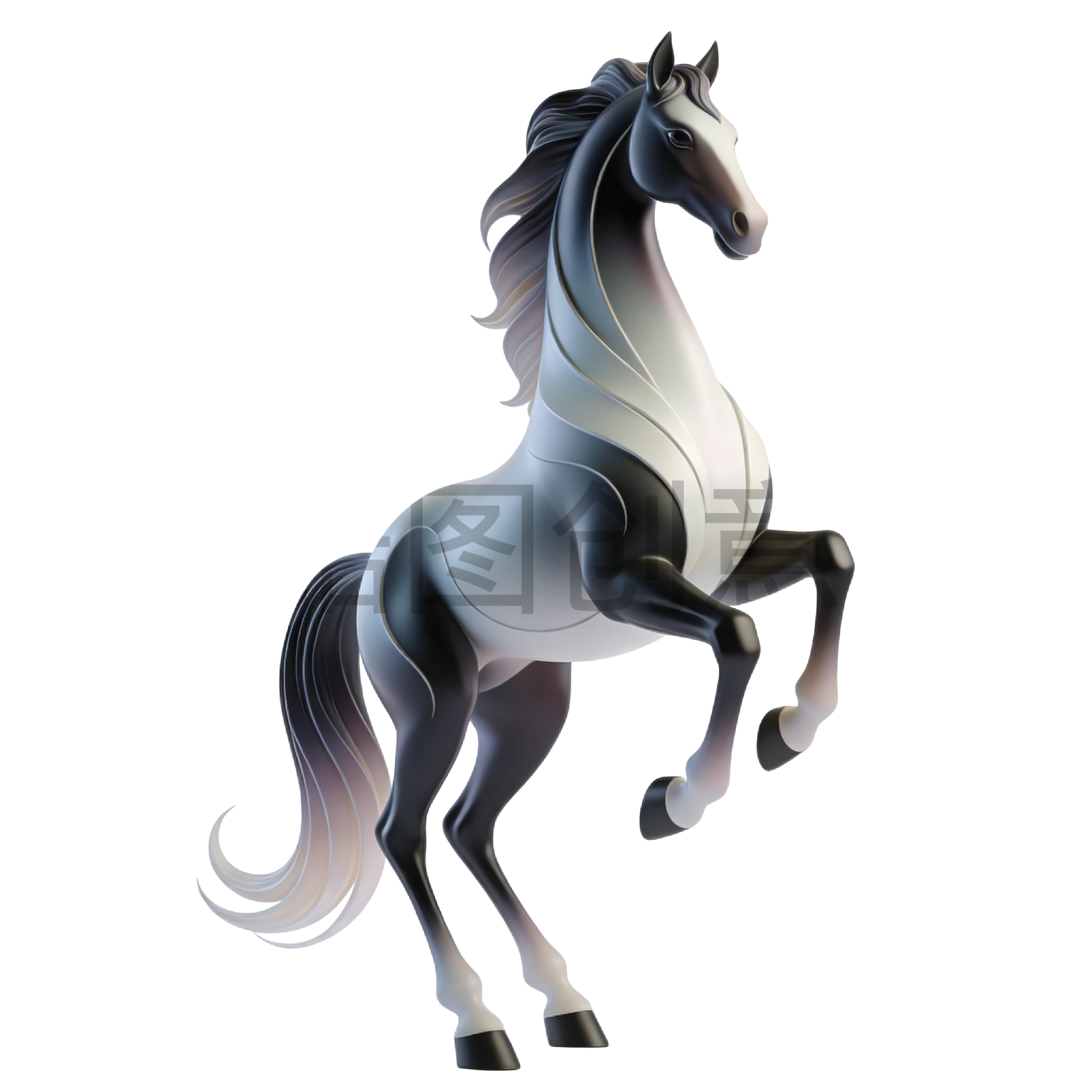 2026年马年奇幻生肖3d马元素