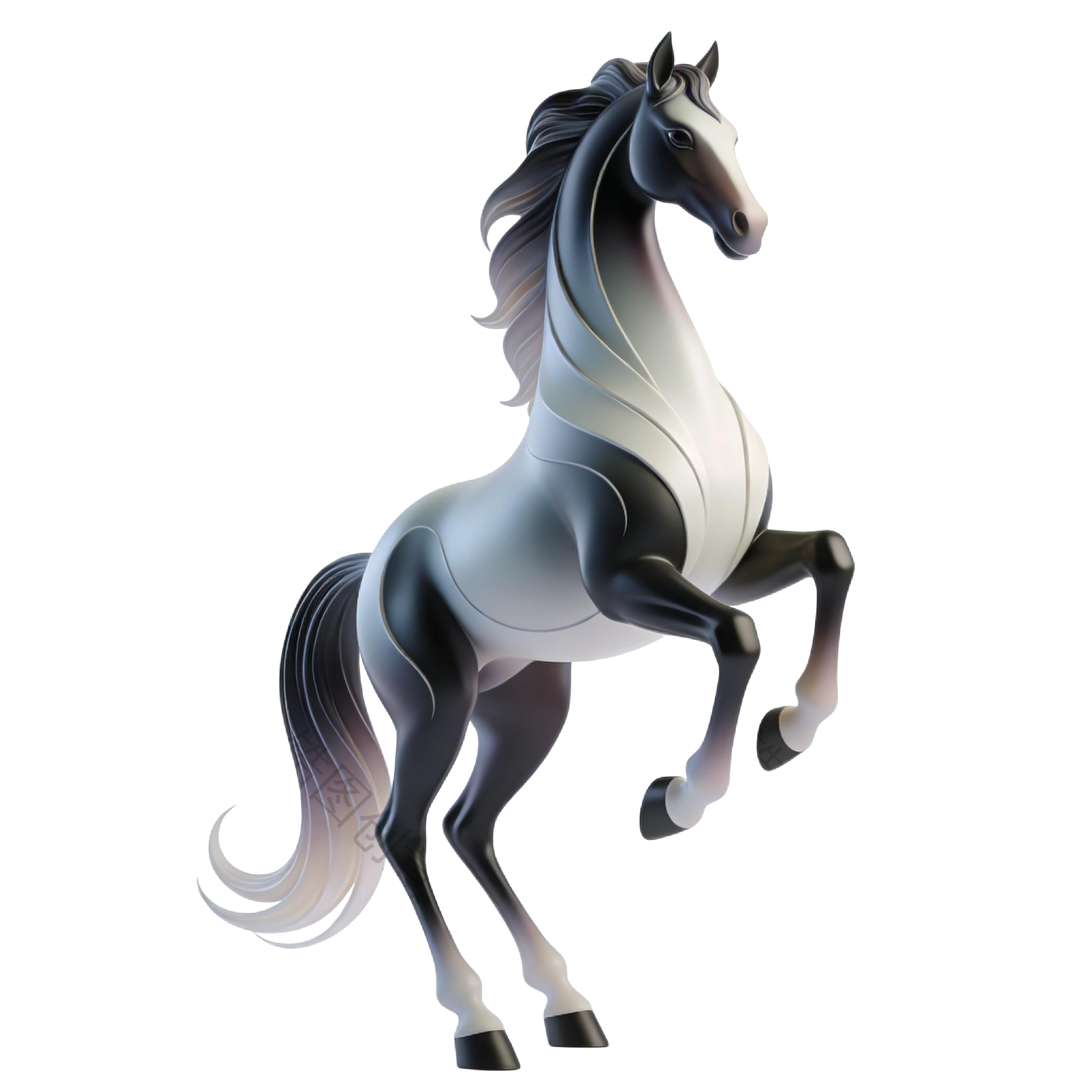 2026年马年奇幻生肖3d马元素