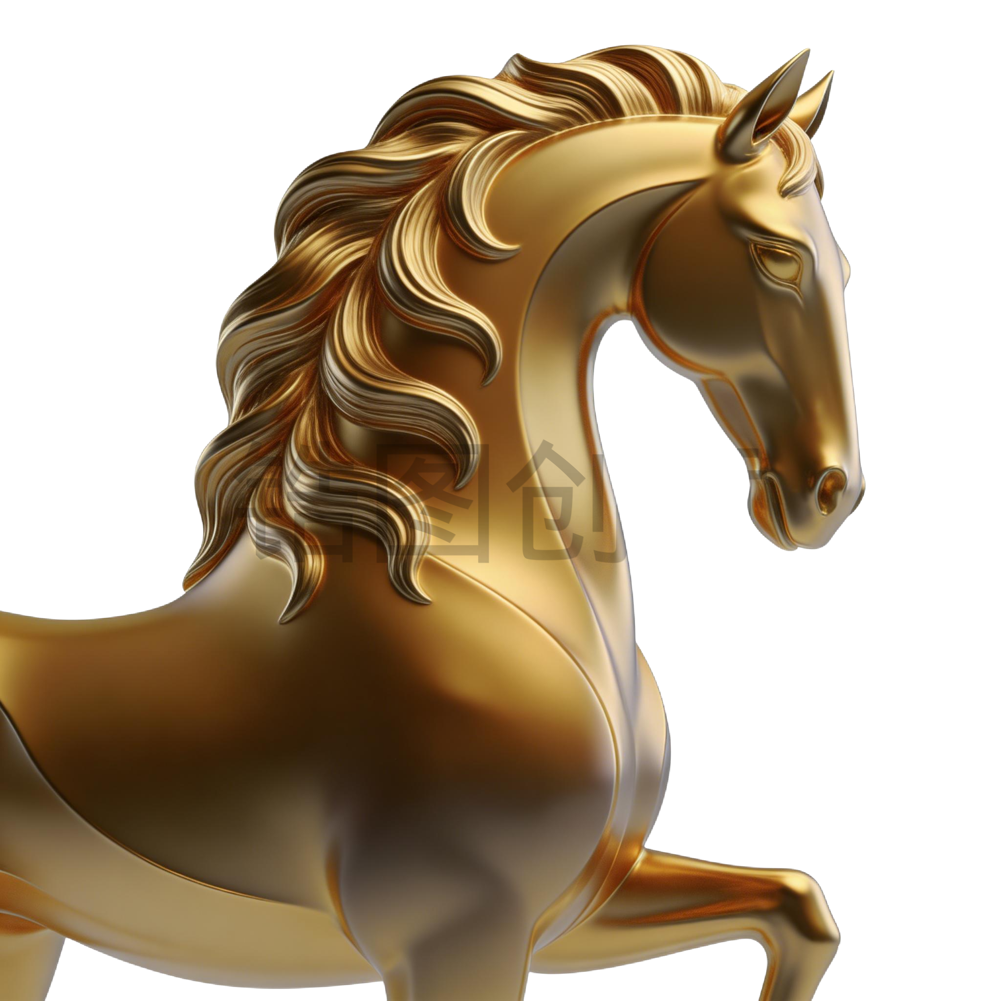 2026年马年奇幻生肖3d马元素