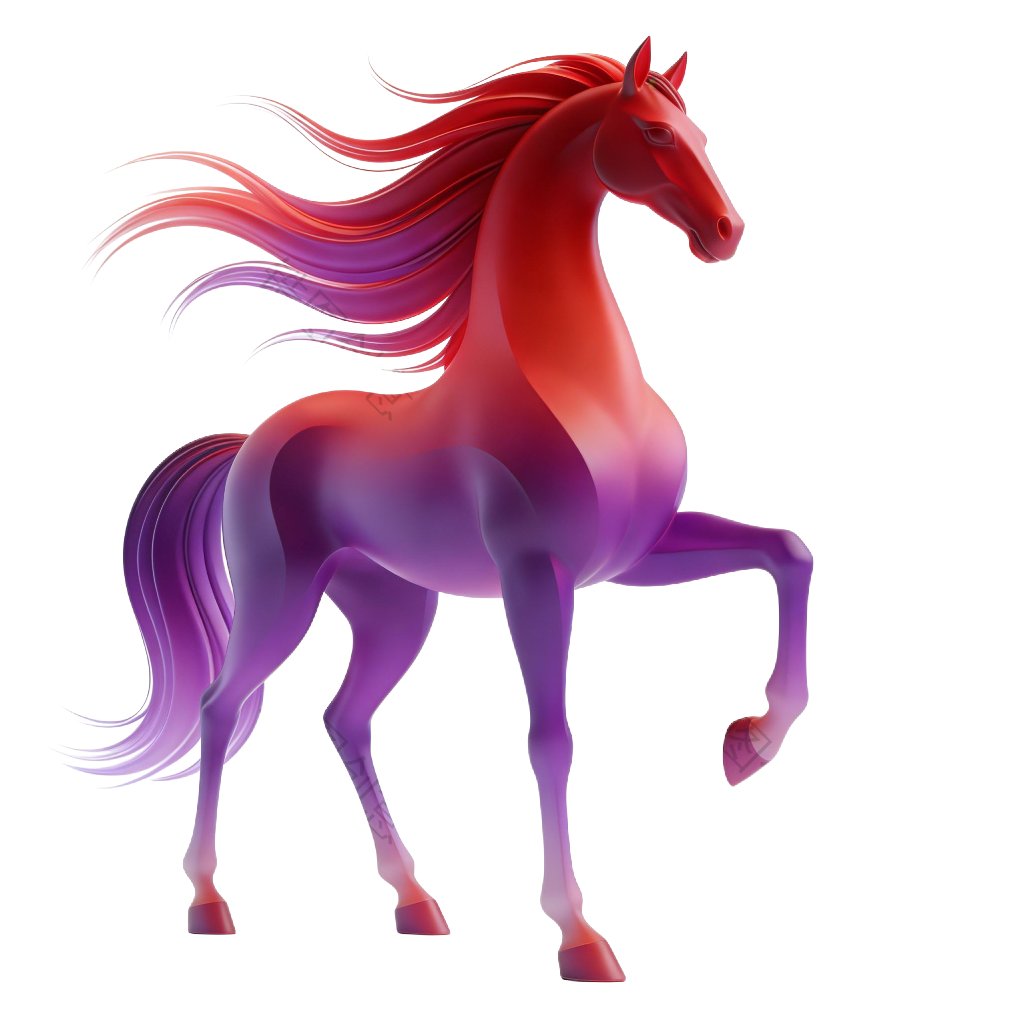 2026年马年奇幻生肖3d马元素