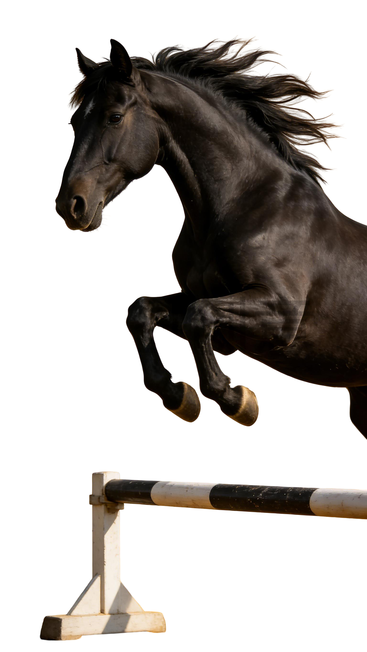 真实感黑色马元素