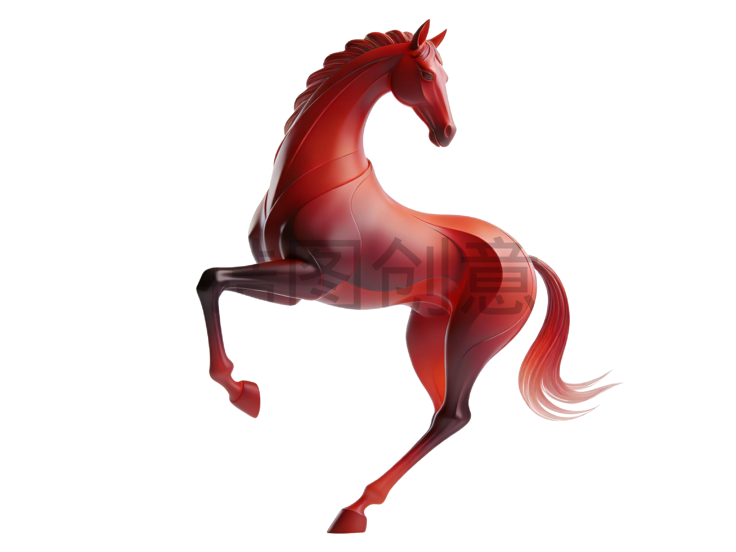 2026年马年奇幻生肖3d马元素