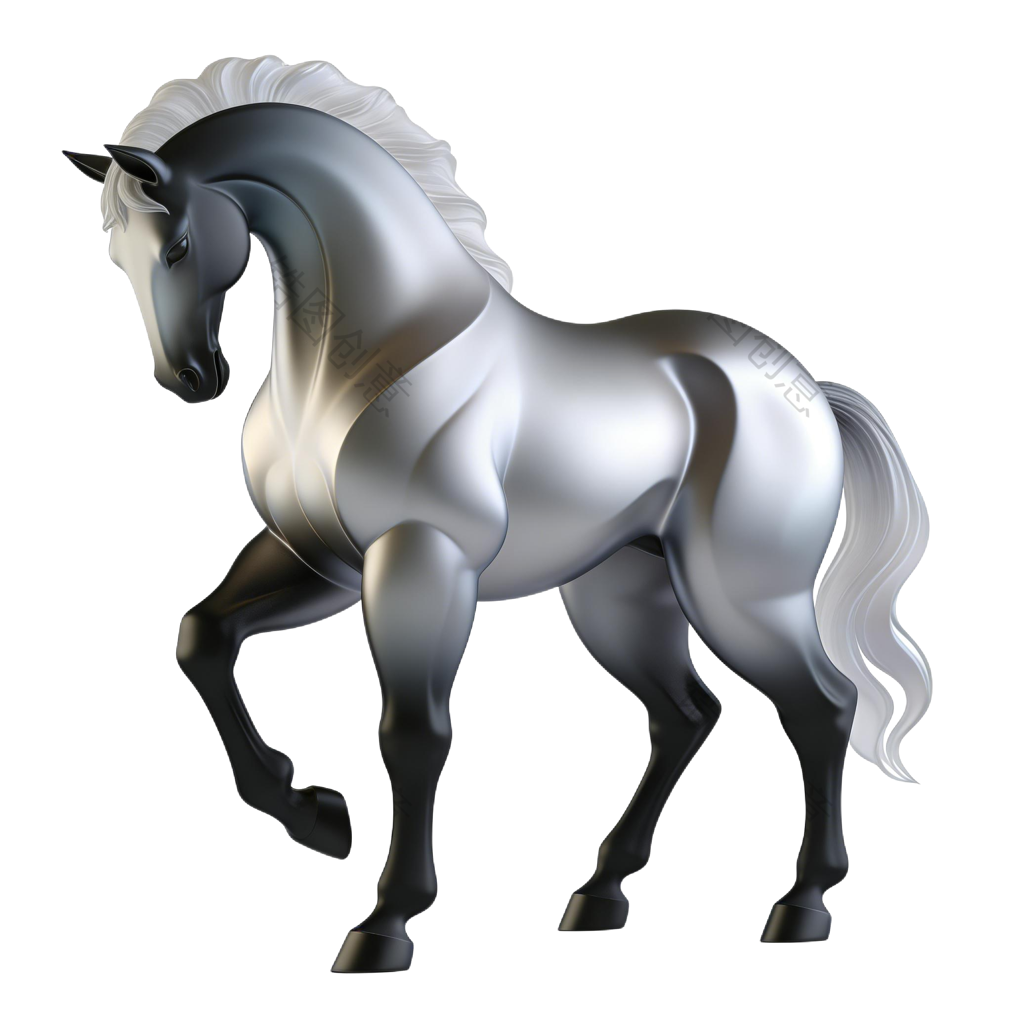 2026年马年创意3d马元素