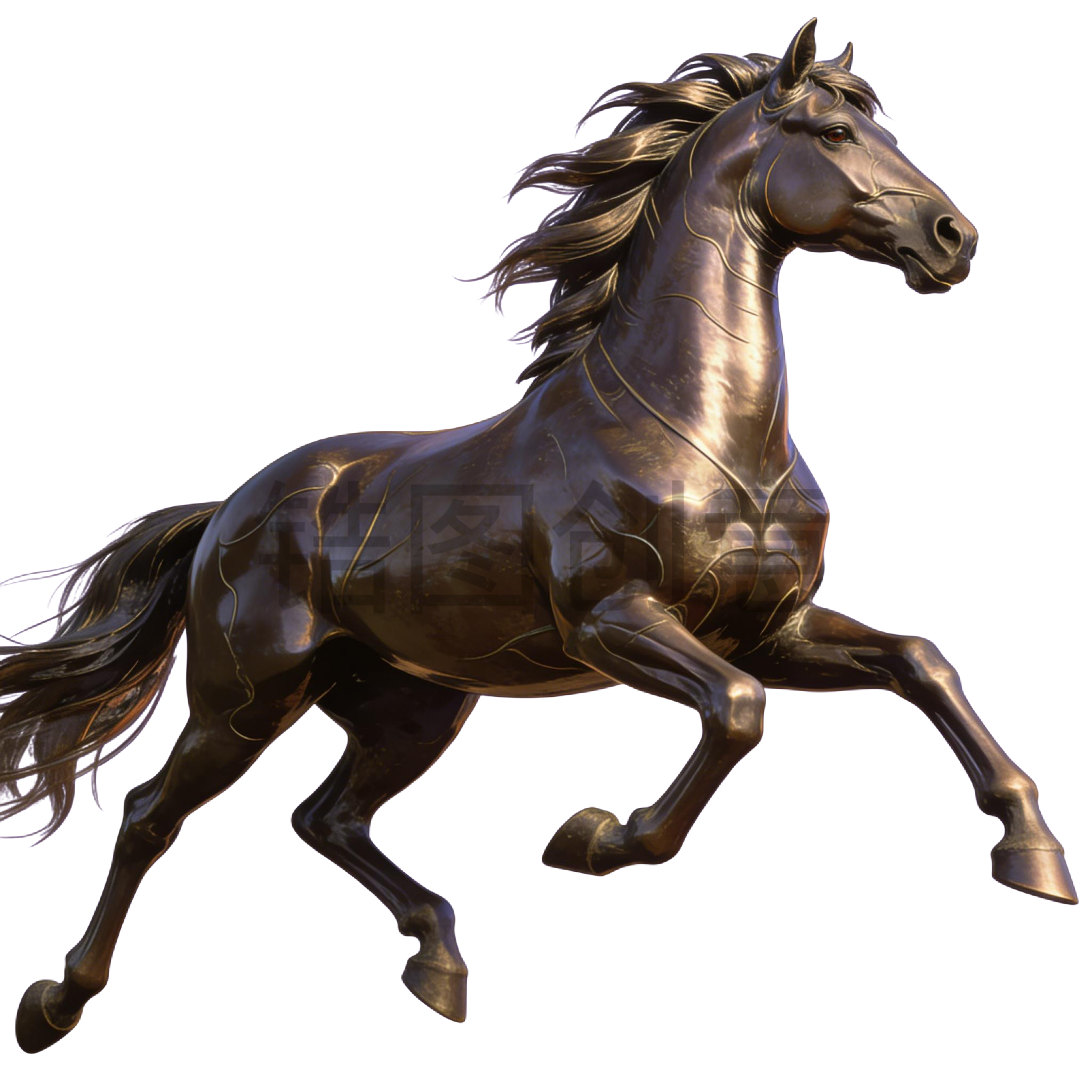 2026年3d青铜马元素