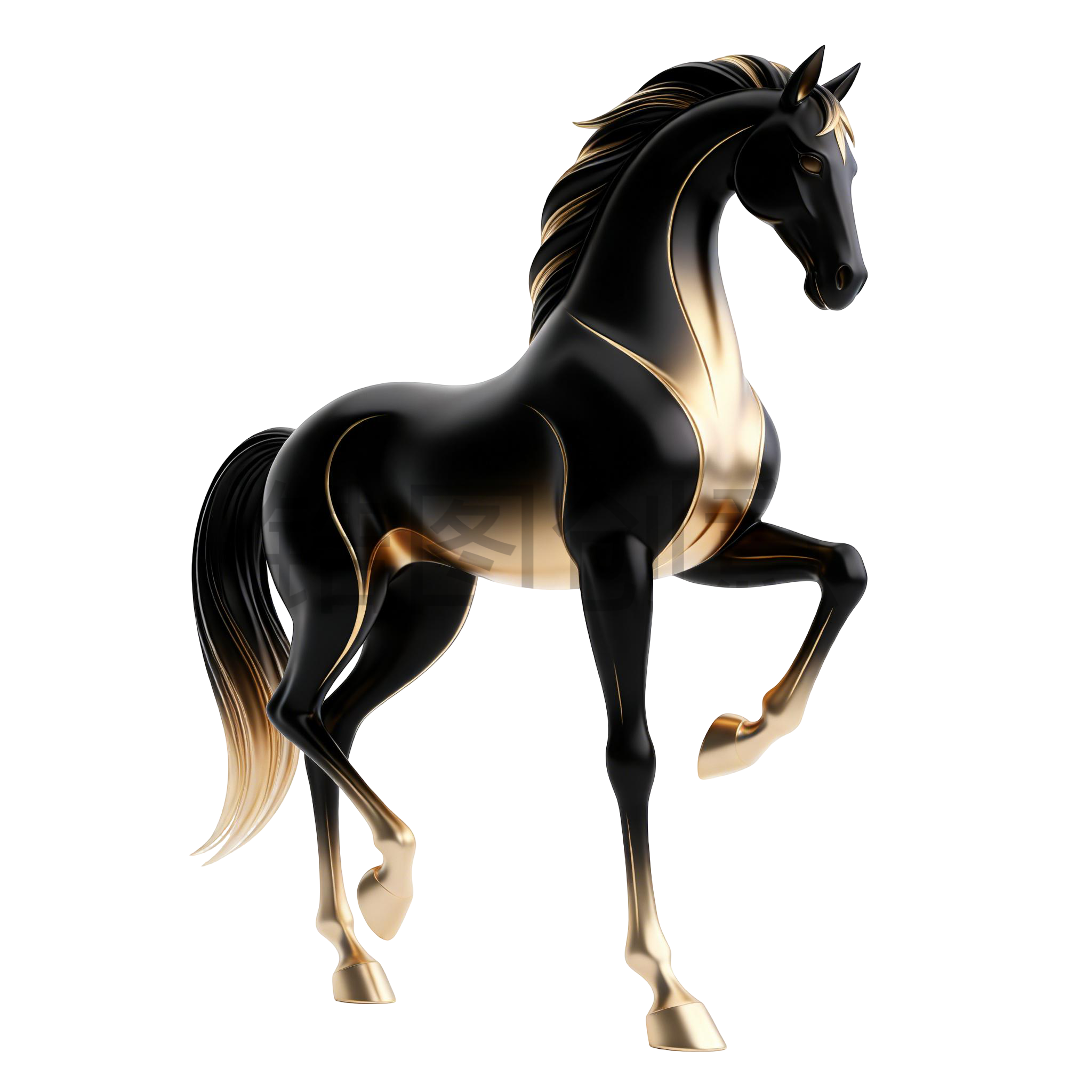 2026年马年创意3d马元素