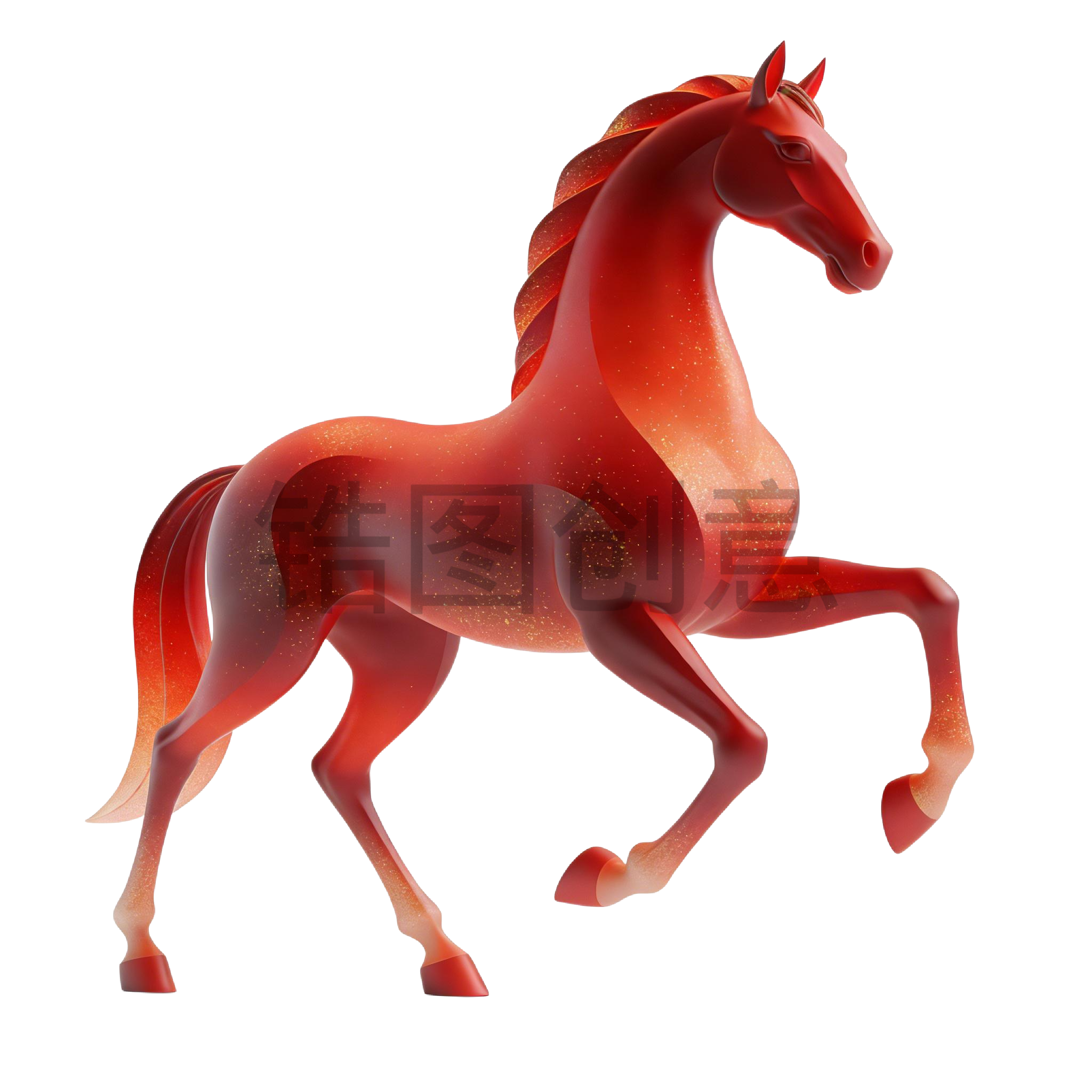 2026年马年奇幻生肖3d马元素