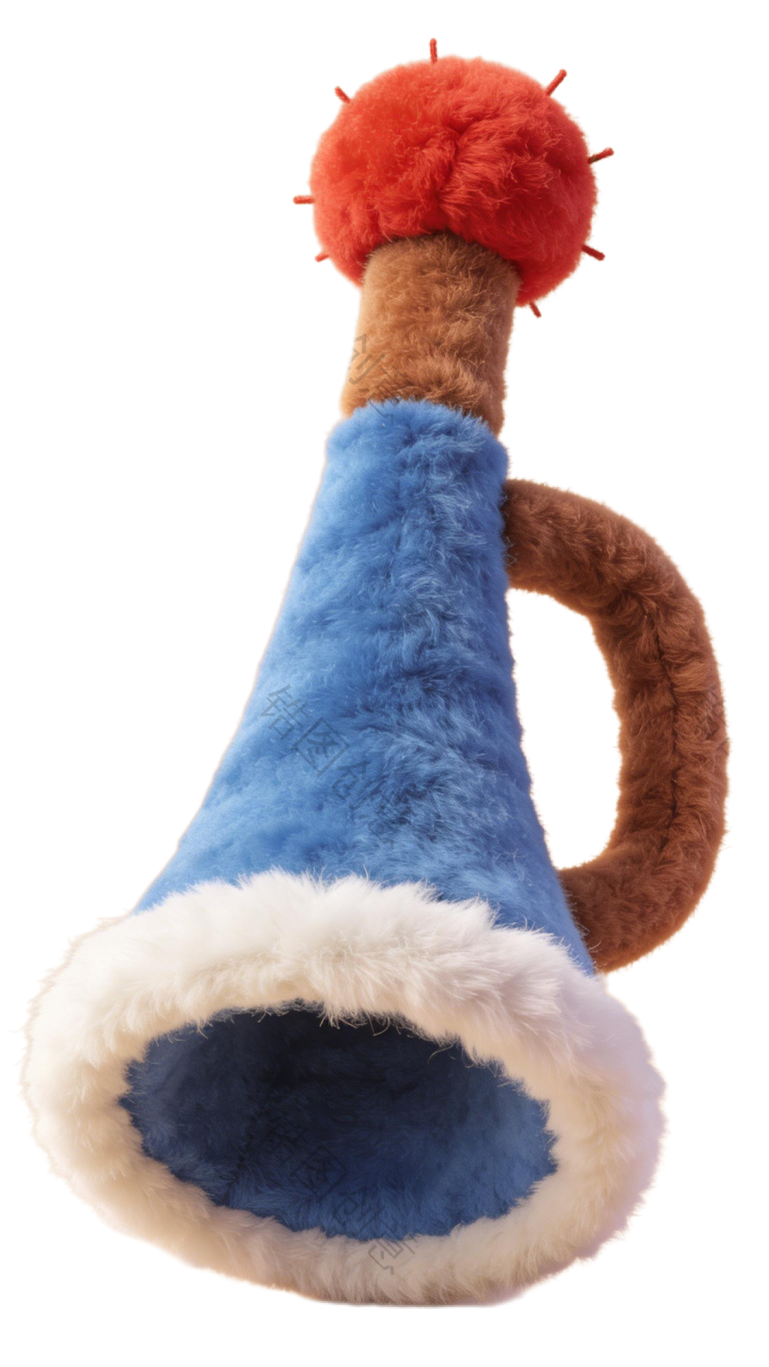 3d毛绒质感卡通喇叭元素