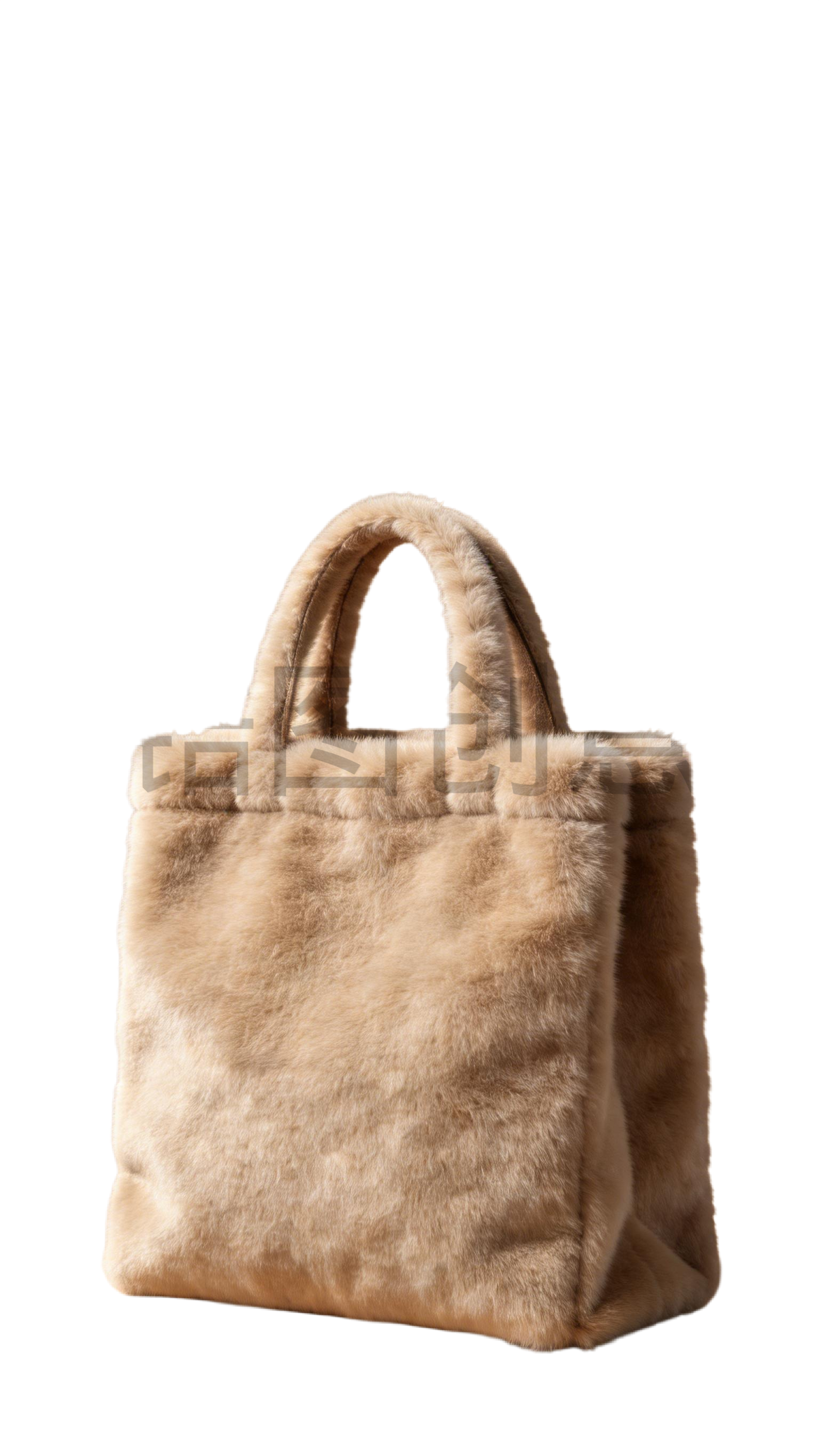 3d毛绒质感促销购物袋元素