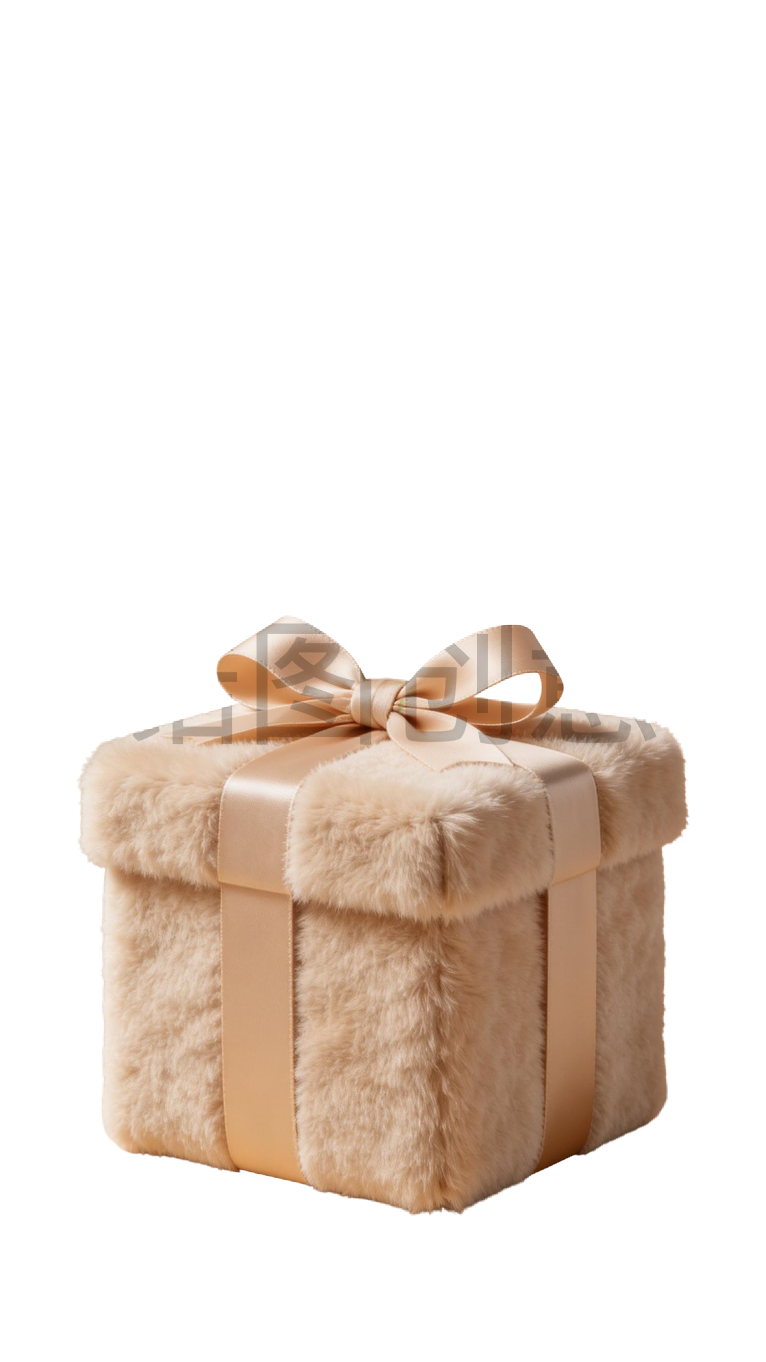 3d毛绒质感促销装饰礼盒元素