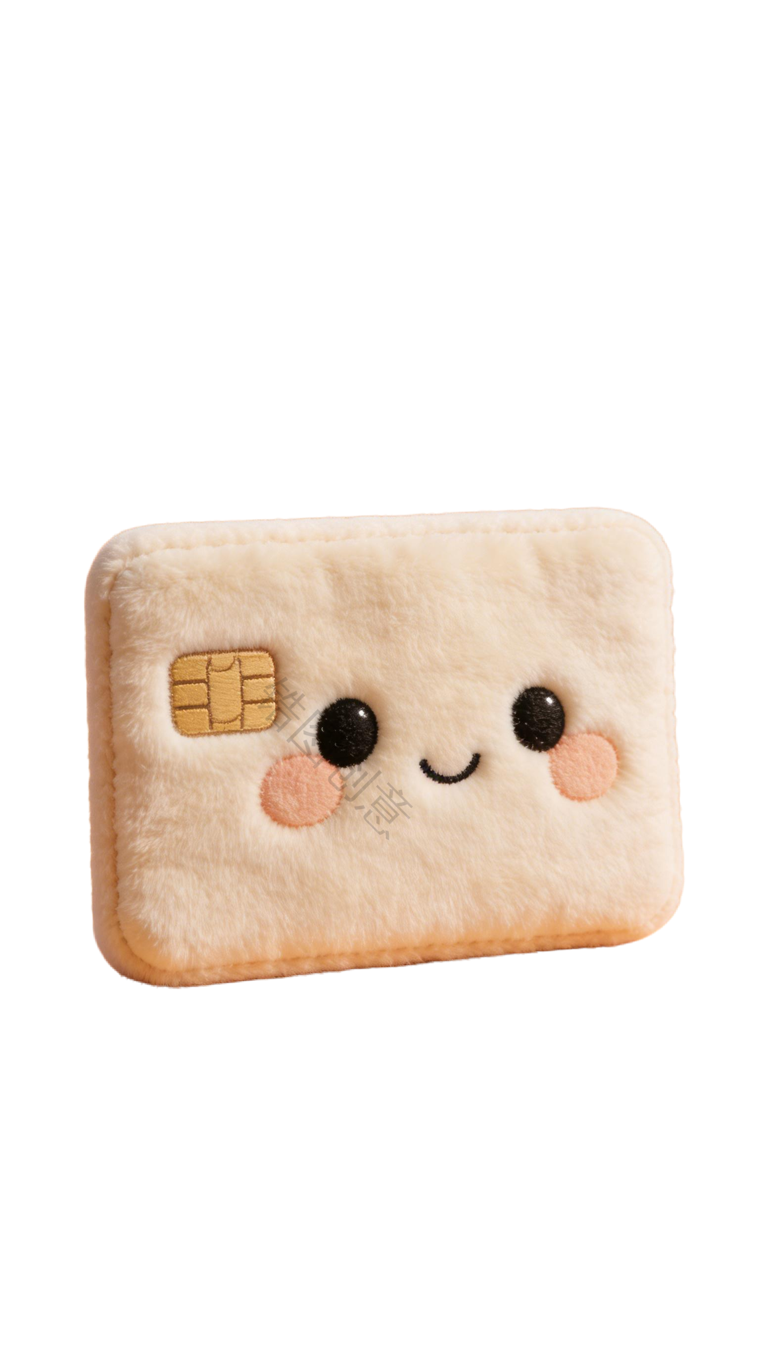 3d毛绒质感卡通购物卡元素