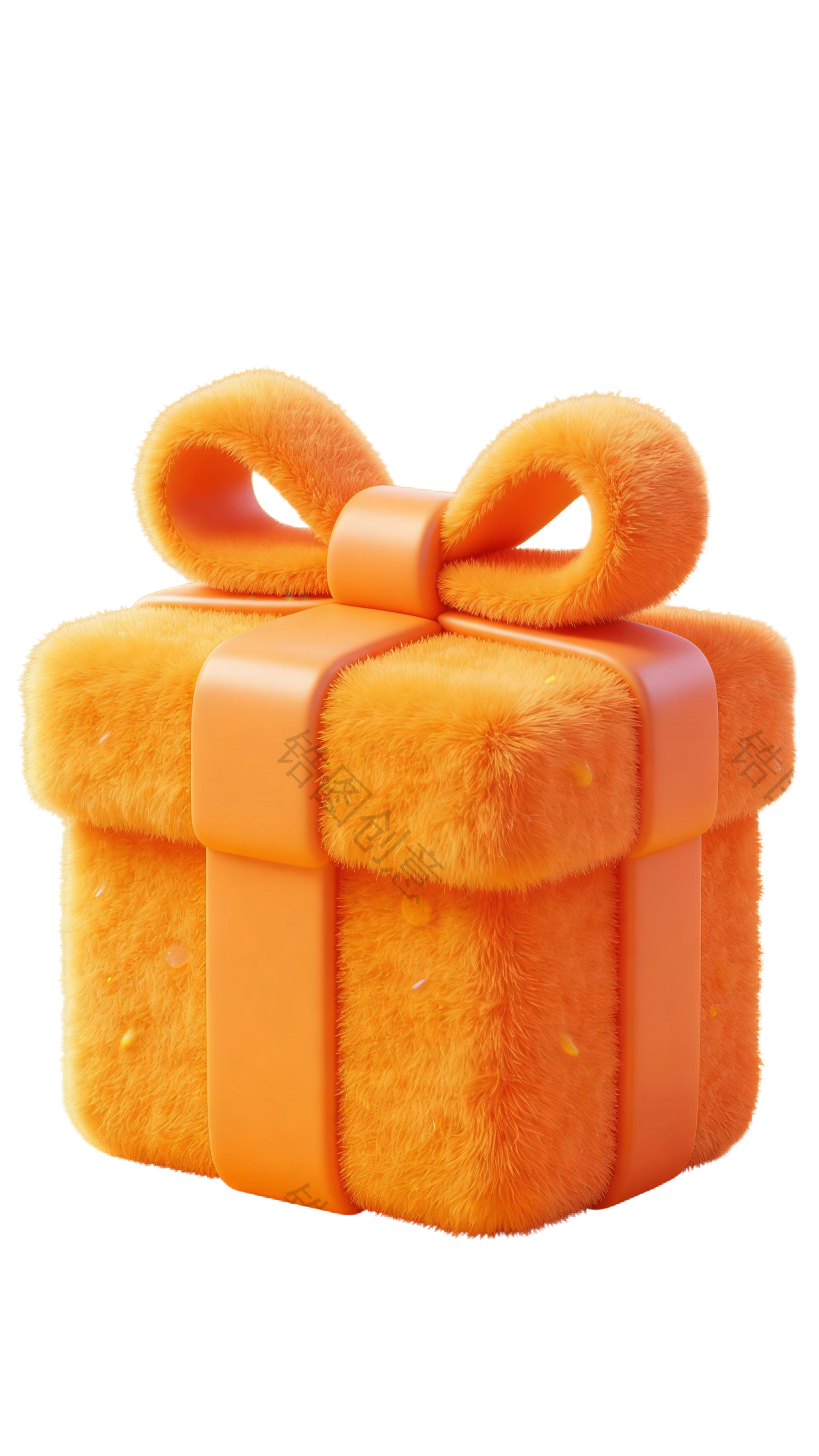 3d毛绒质感促销礼盒元素