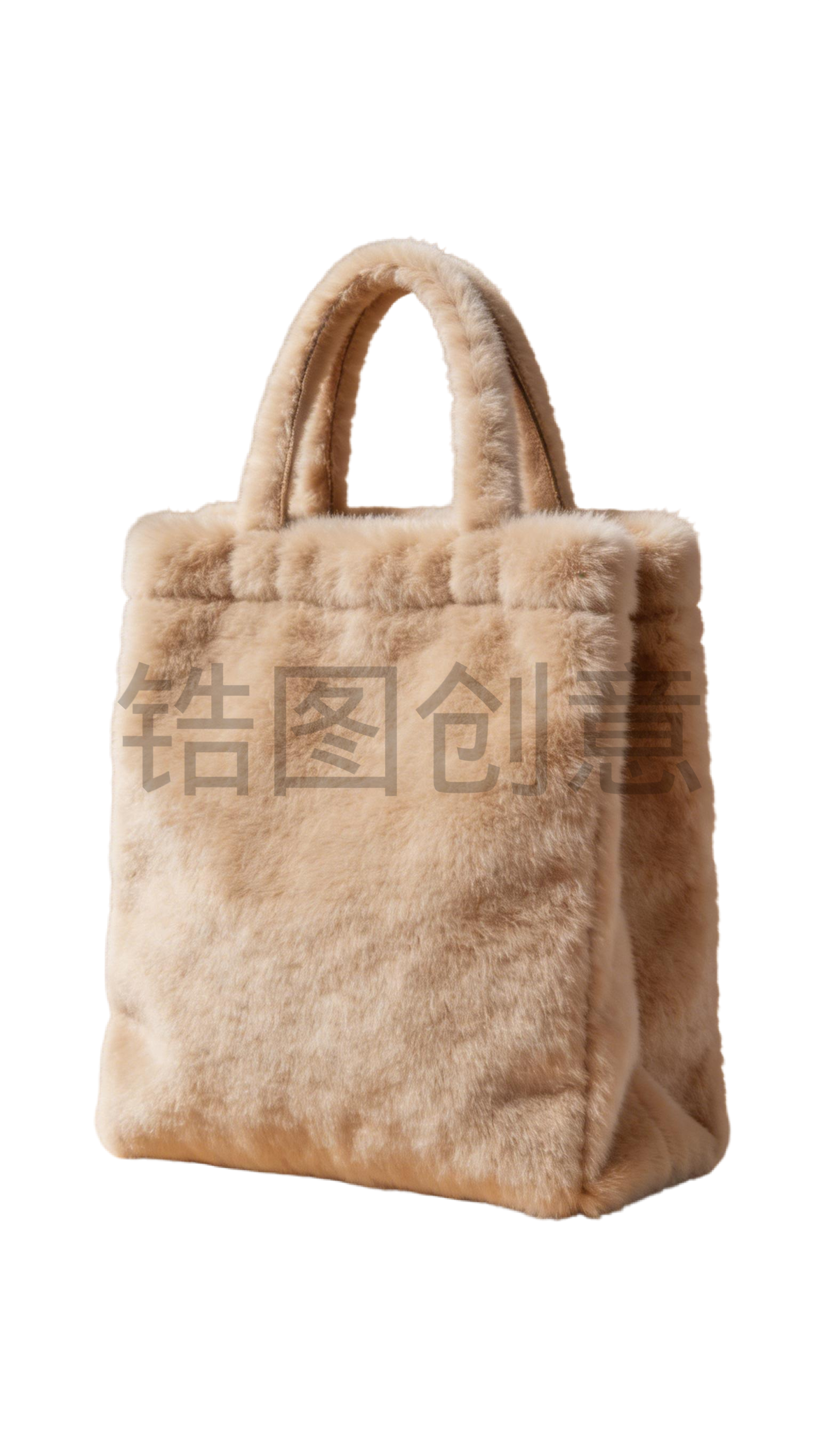 3d毛绒质感促销装饰购物袋元素