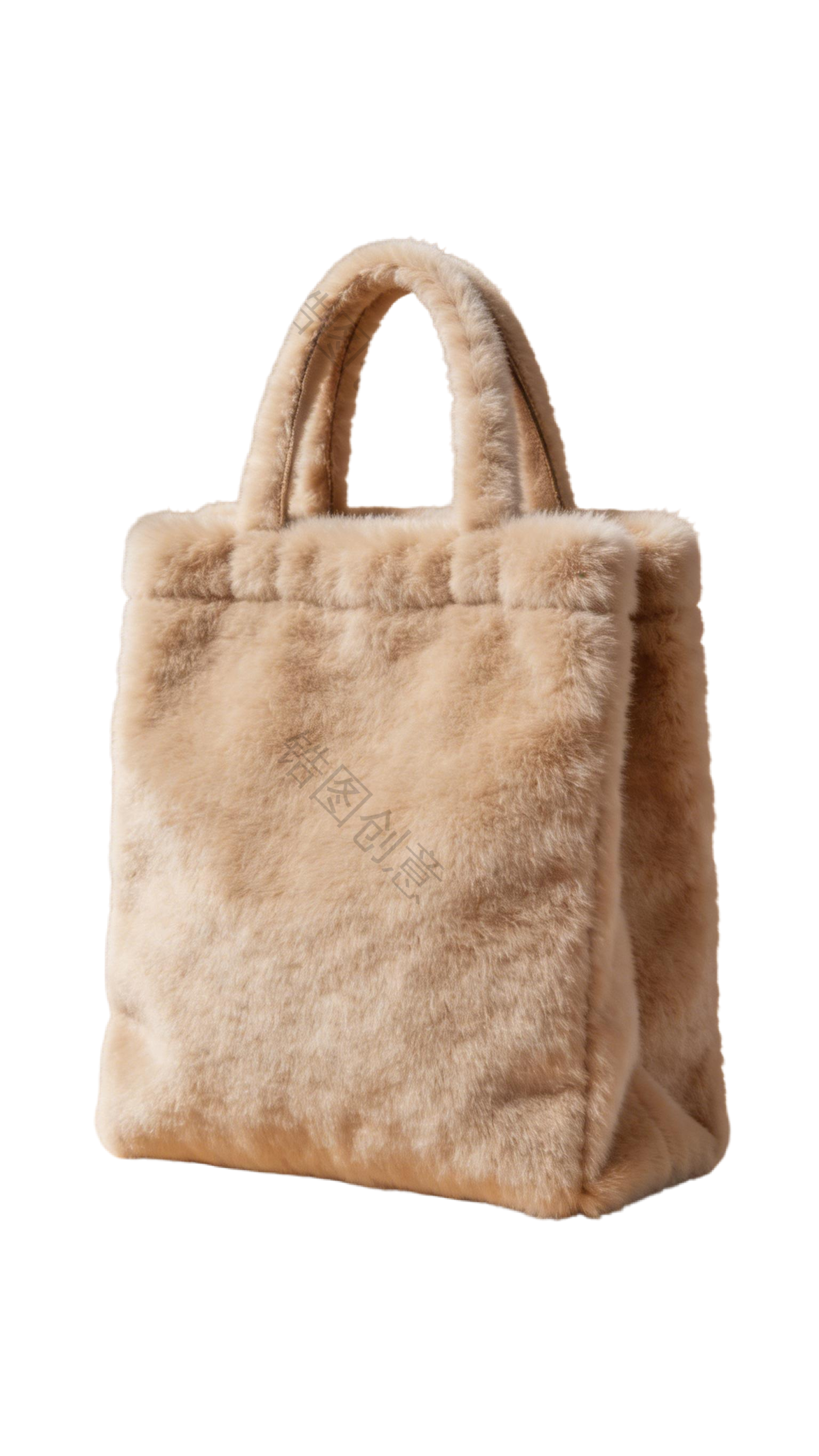 3d毛绒质感促销装饰购物袋元素