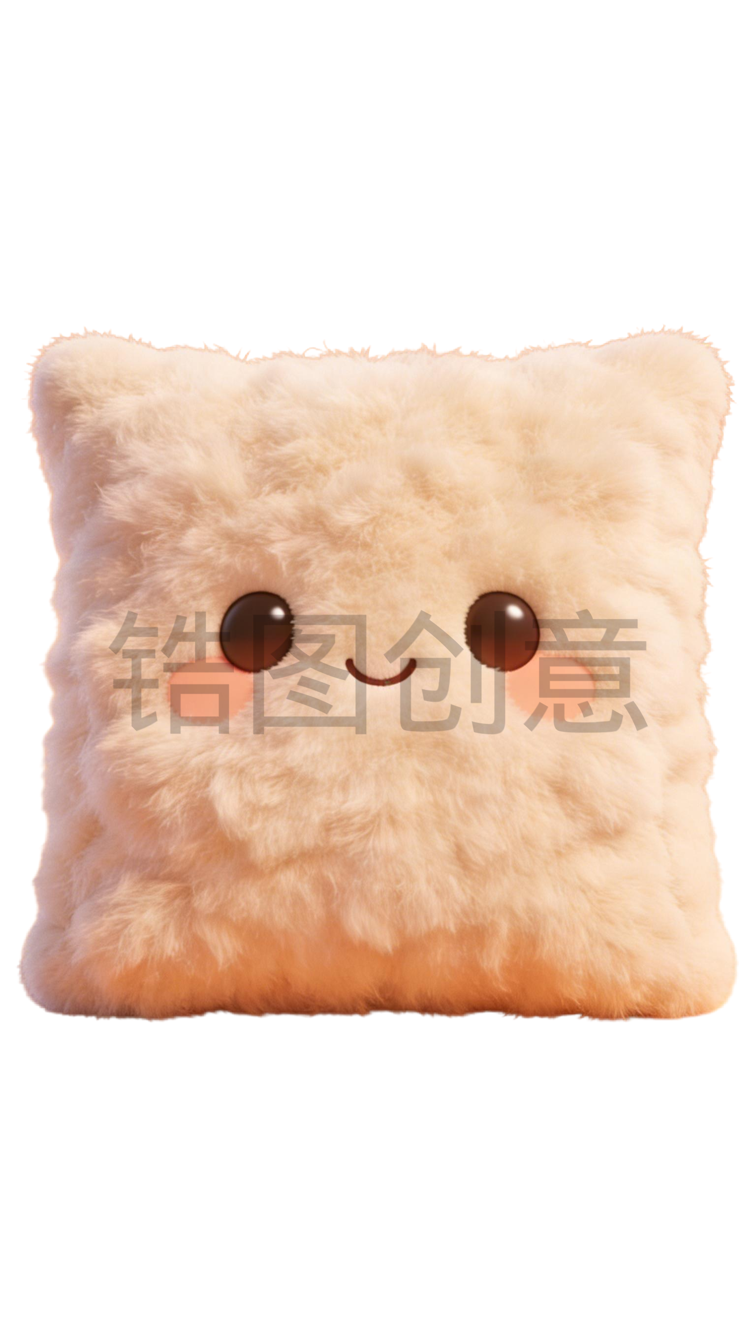 3d毛绒质感卡通抱枕元素