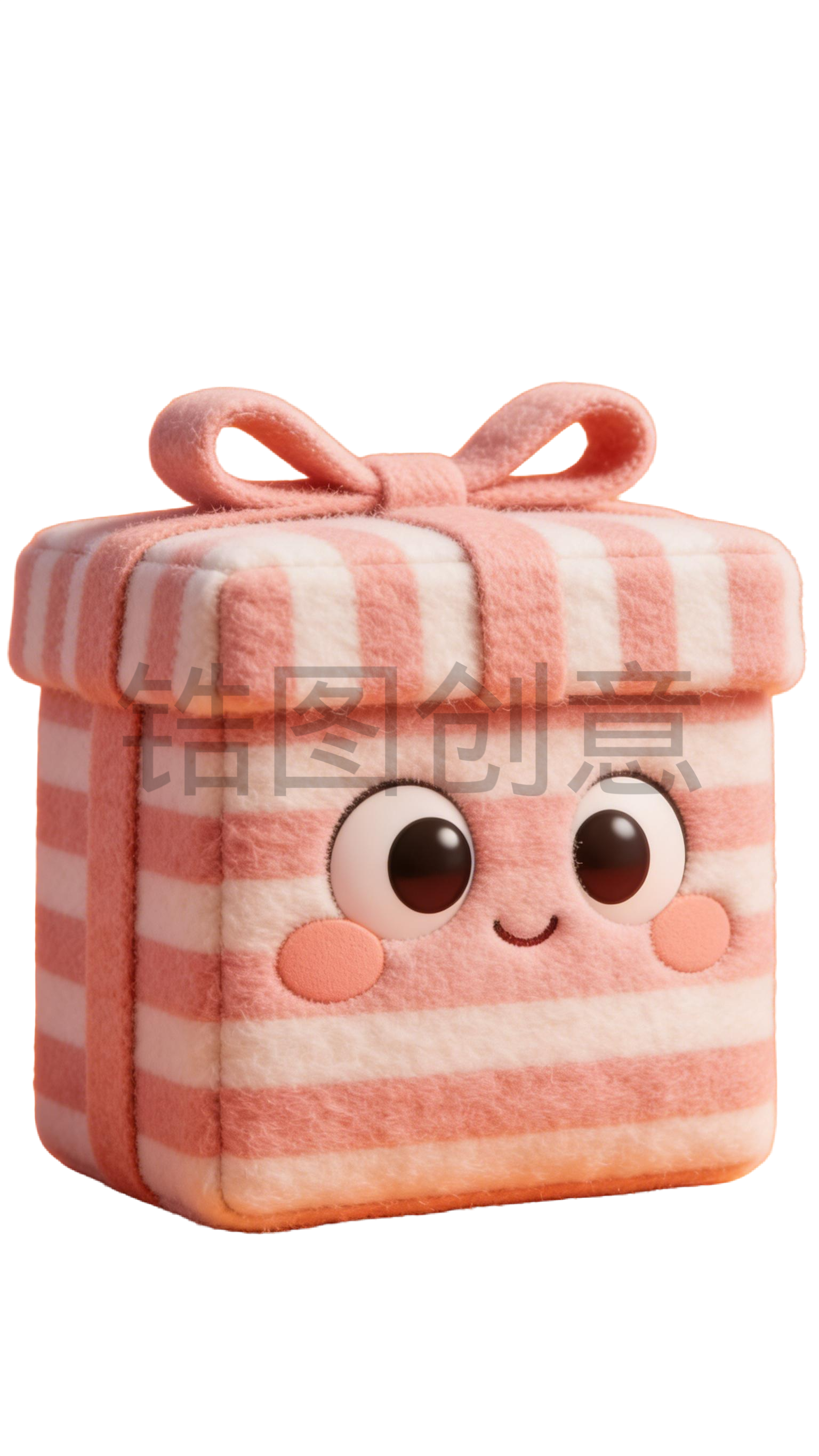 3d毛茸茸质感卡通促销装饰购物袋元素