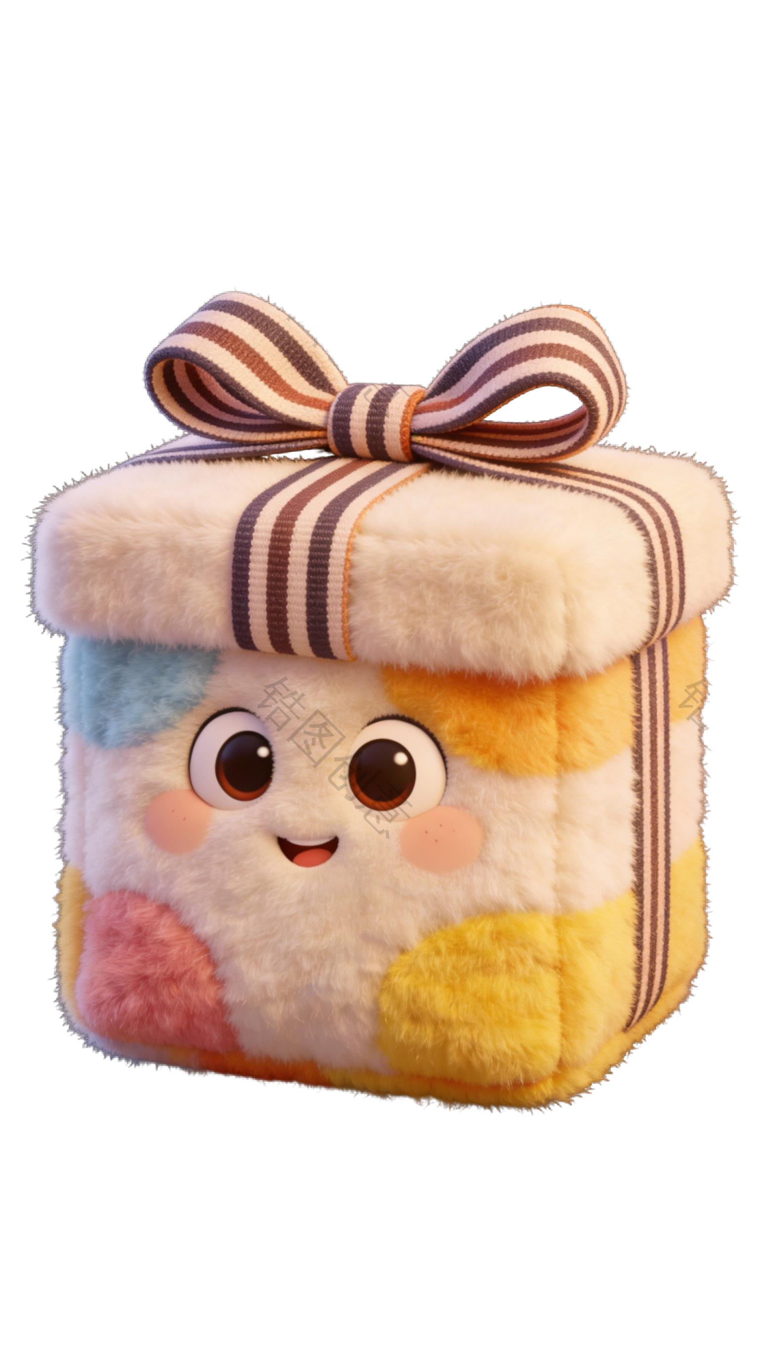 3d毛绒质感卡通促销装饰喇叭元素