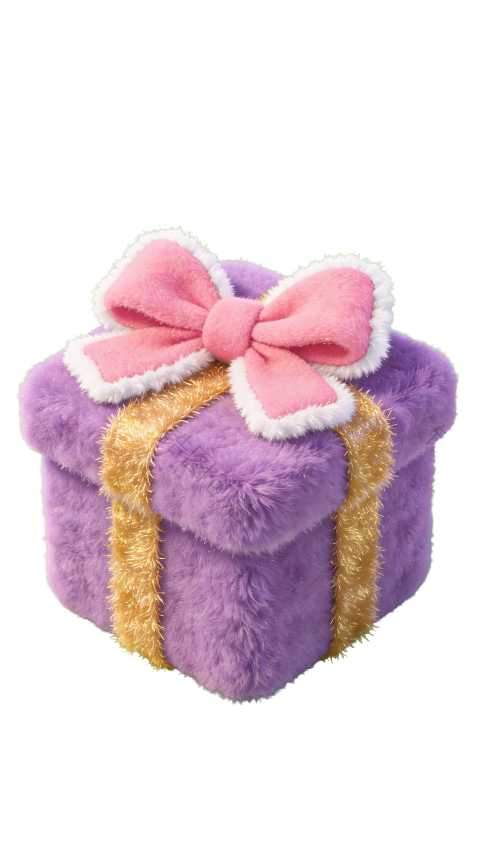 3d毛绒质感促销装饰礼盒元素