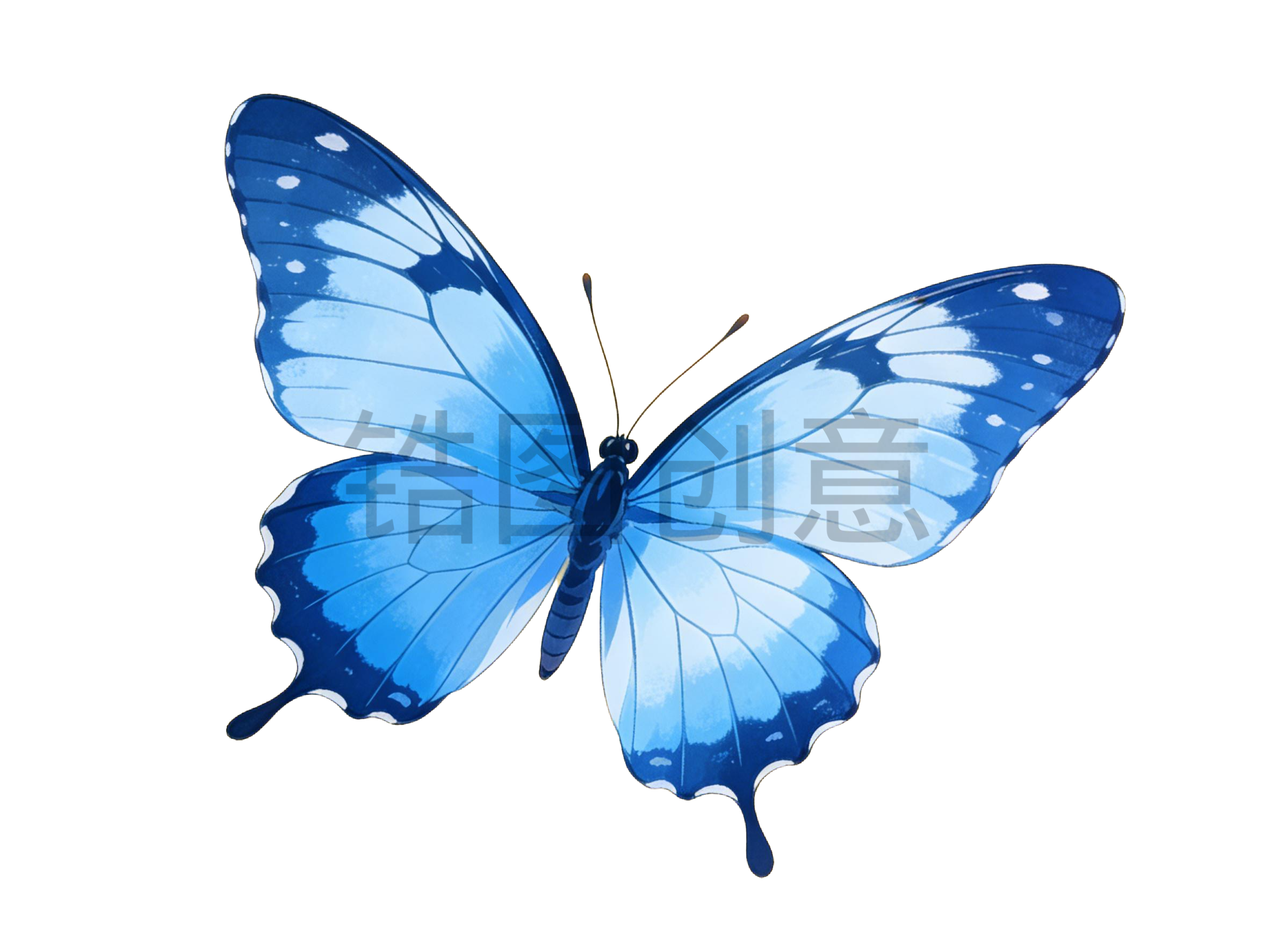 蝴蝶插画元素