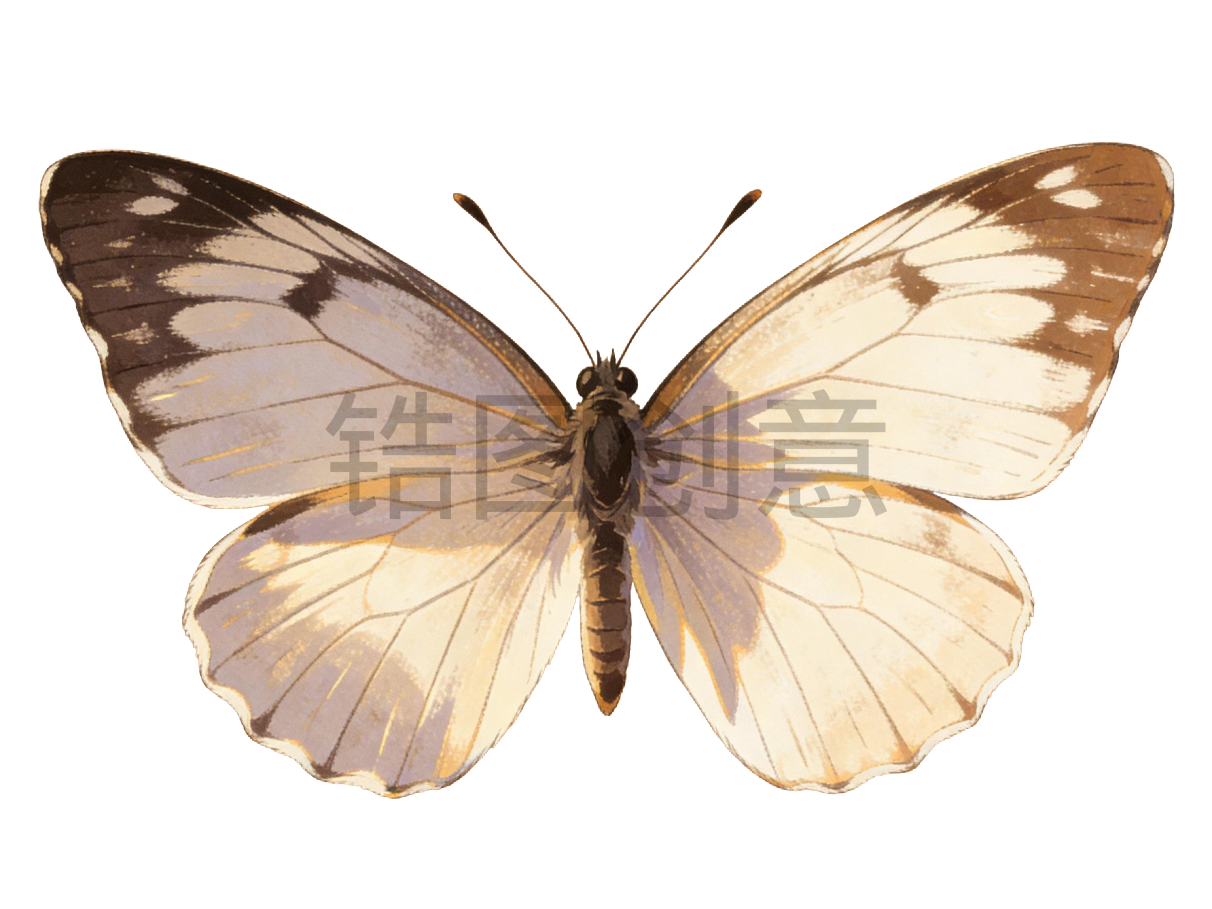 昆虫系列蝴蝶插画元素