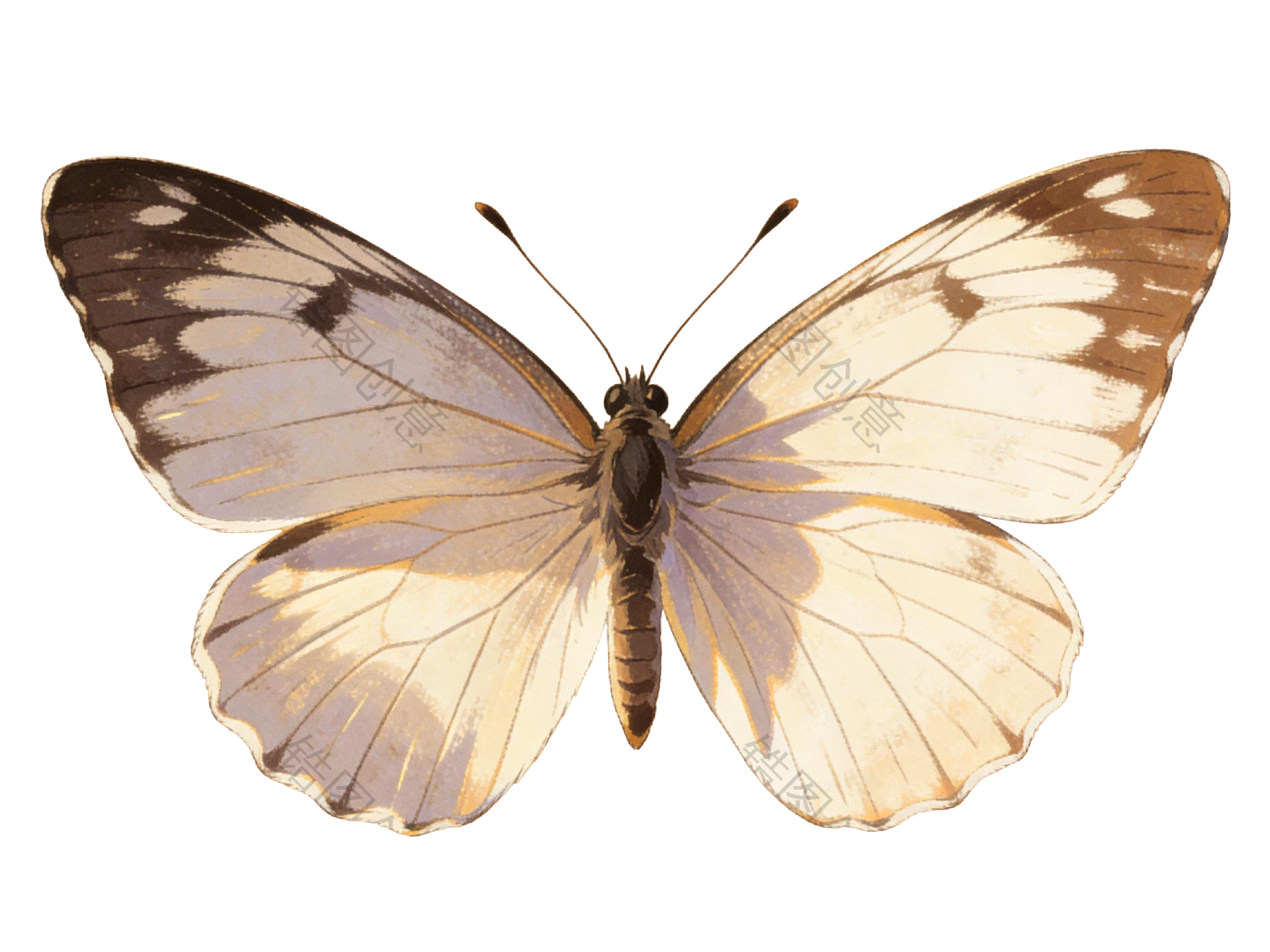 昆虫系列蝴蝶插画元素