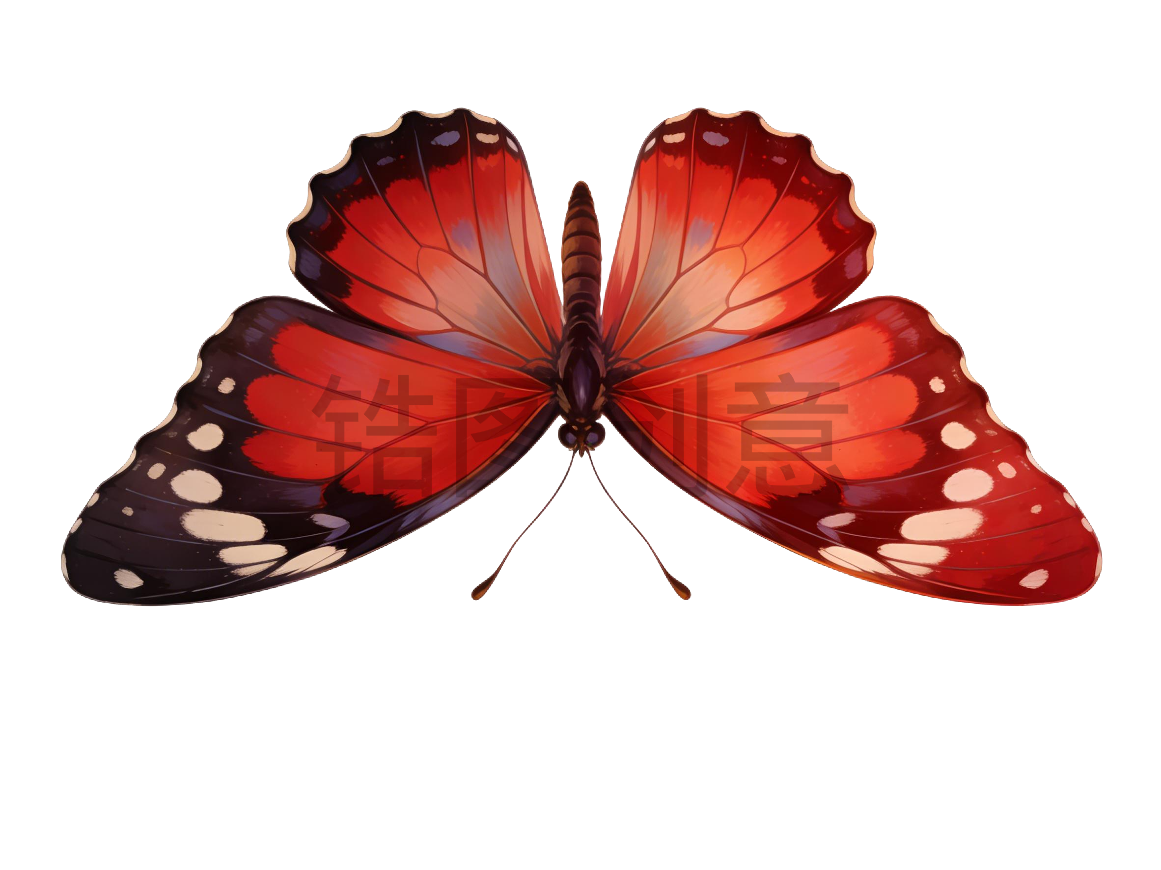 蝴蝶插画元素