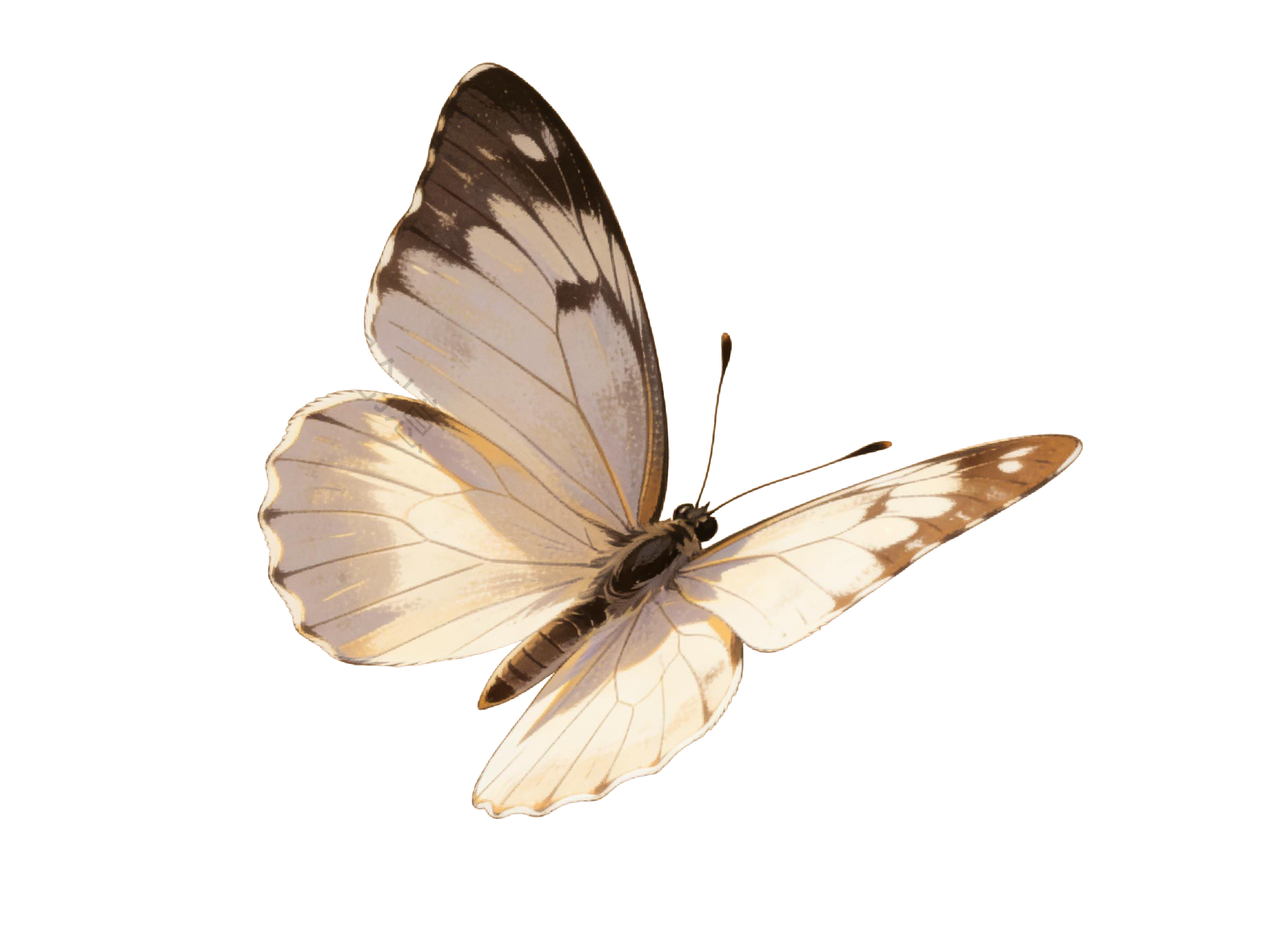 昆虫系列蝴蝶插画元素