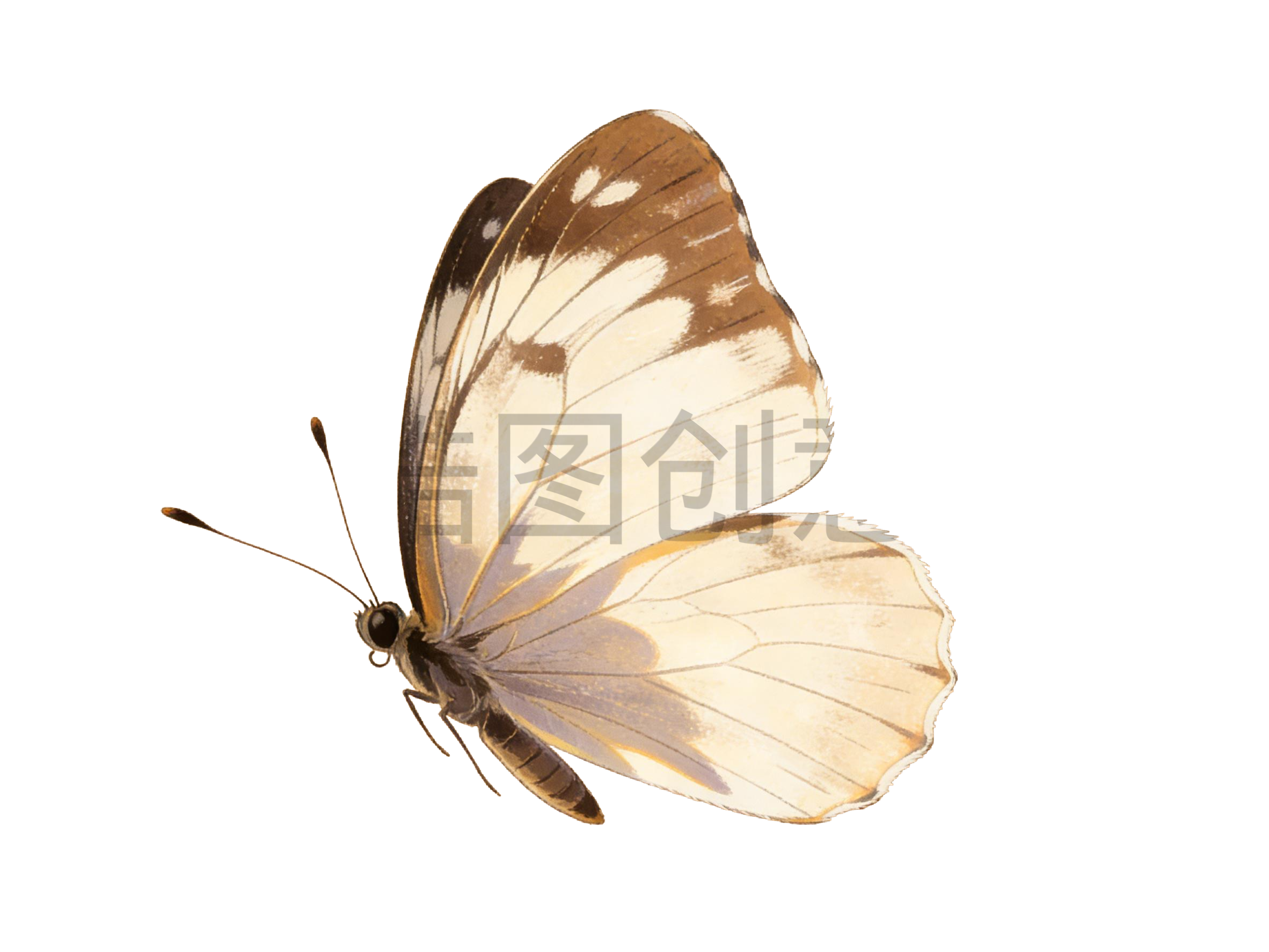 昆虫系列蝴蝶插画元素