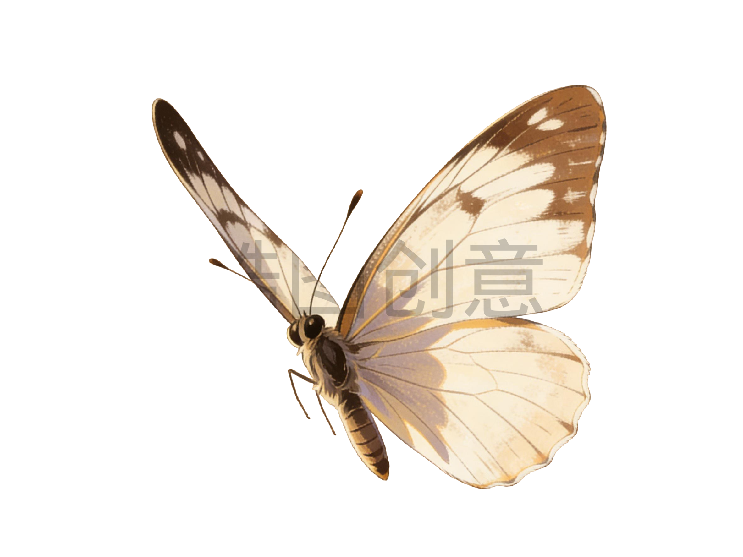 昆虫系列蝴蝶插画元素