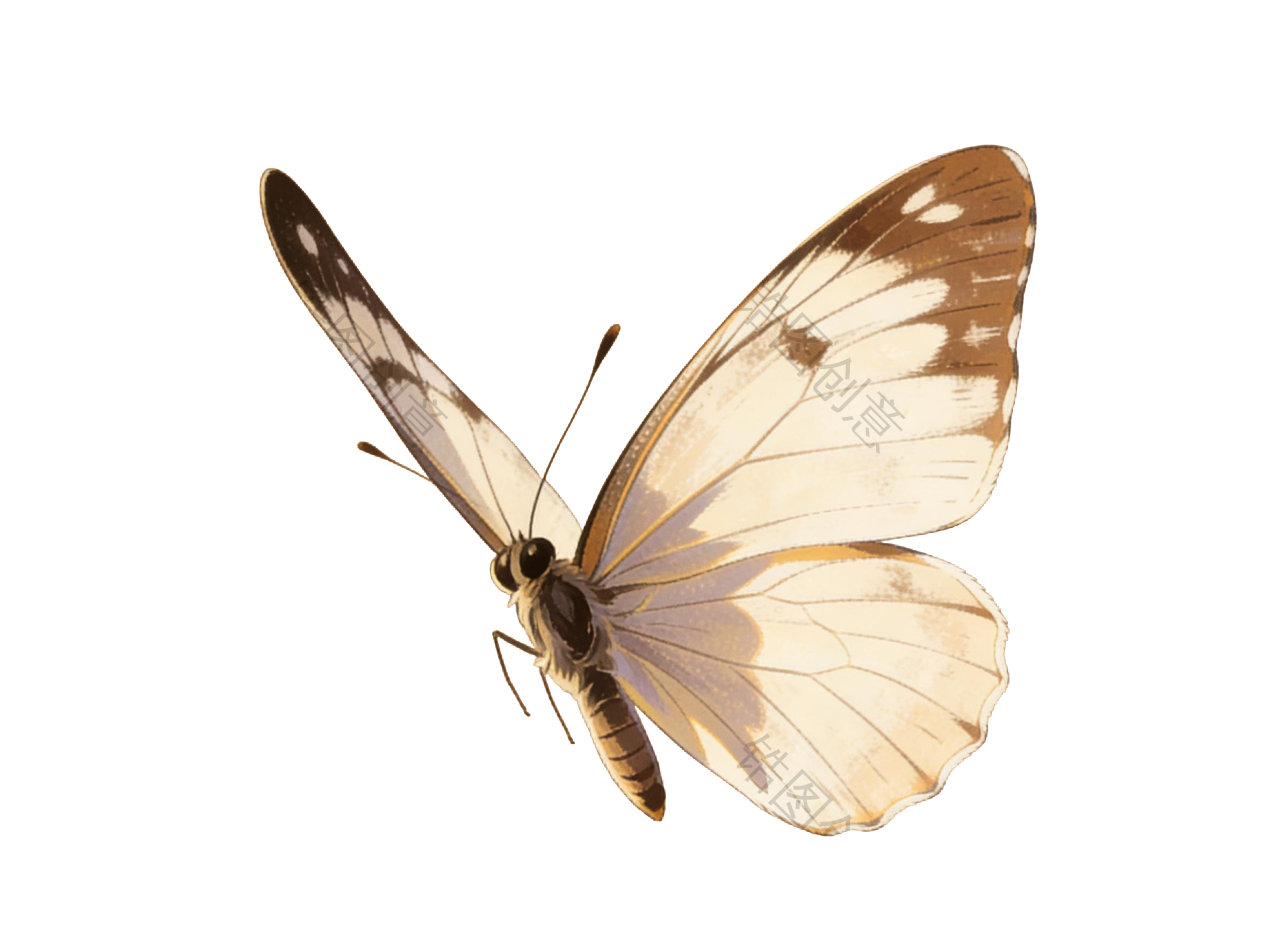 昆虫系列蝴蝶插画元素