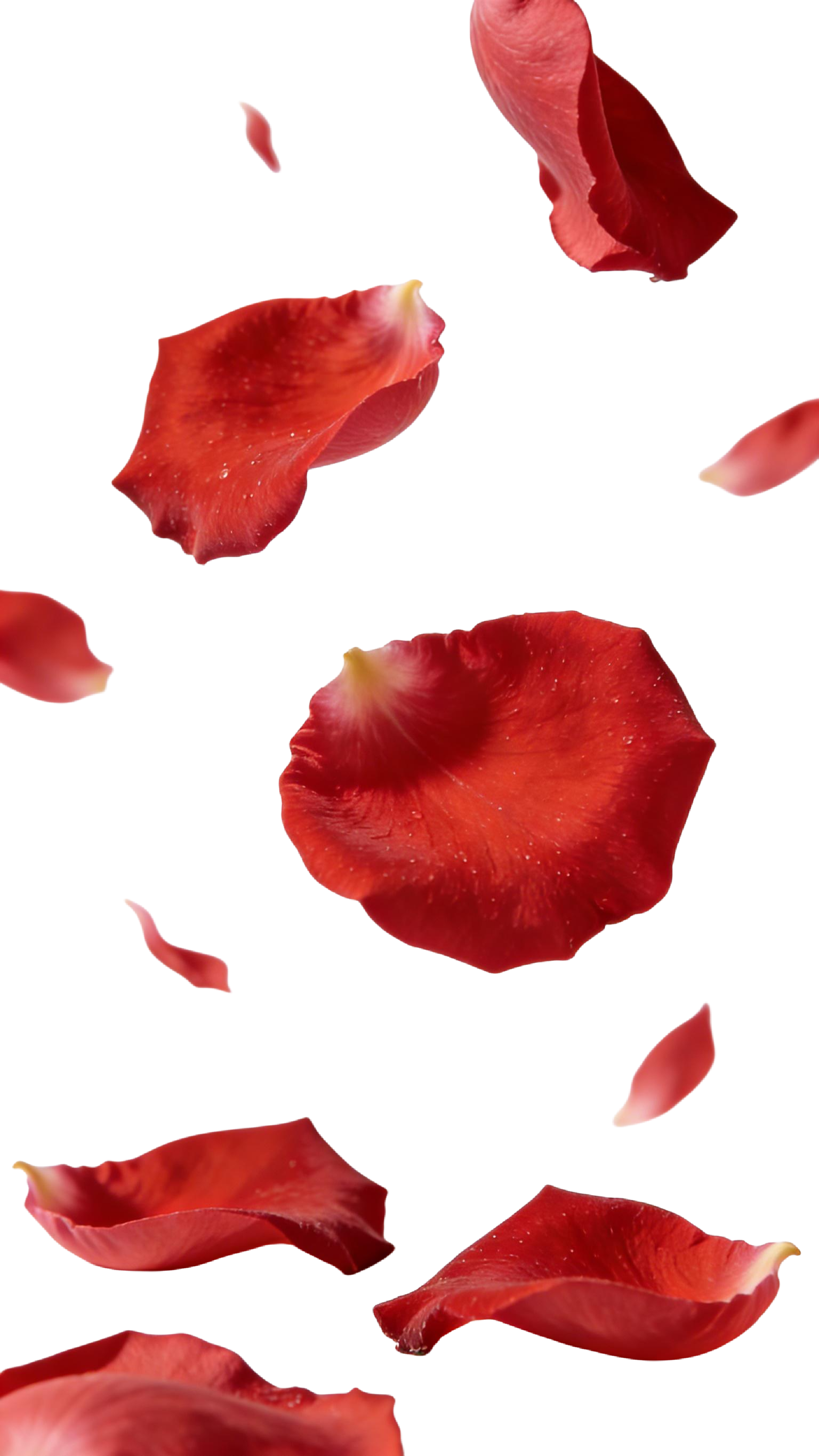 飘落的玫瑰花瓣元素
