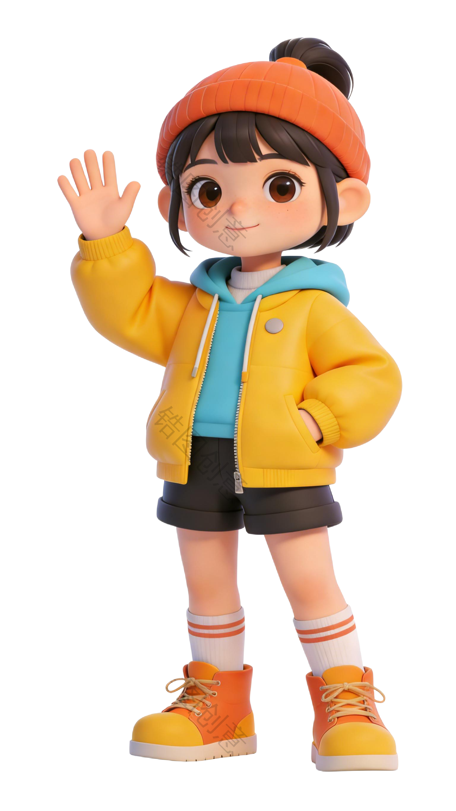 3D 卡通系列生活感人物元素