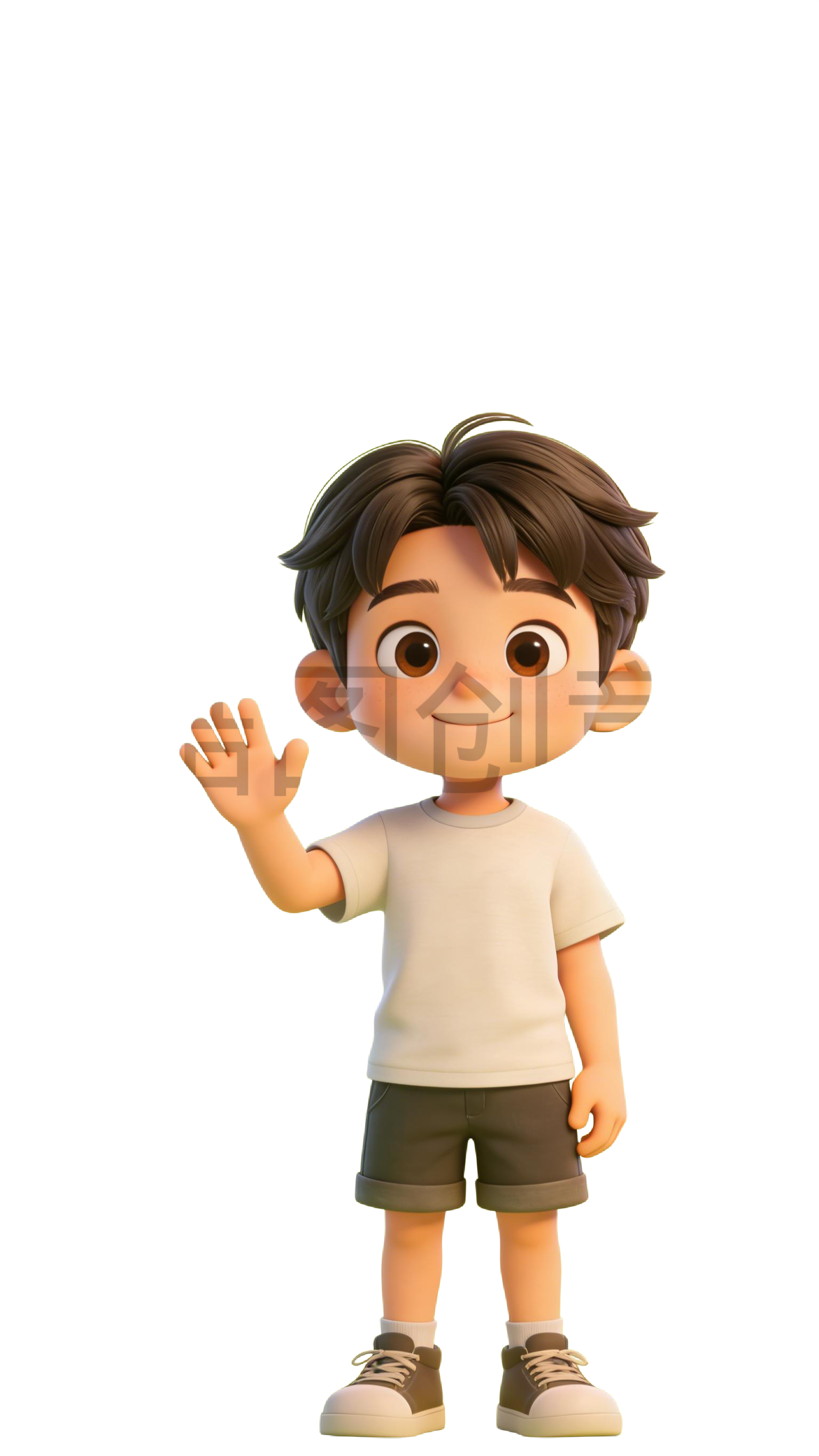 3D 可爱卡通系列男孩人物