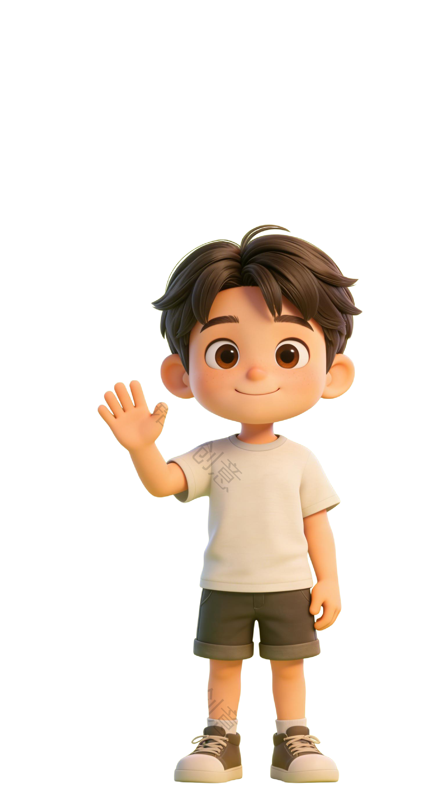 3D 可爱卡通系列男孩人物