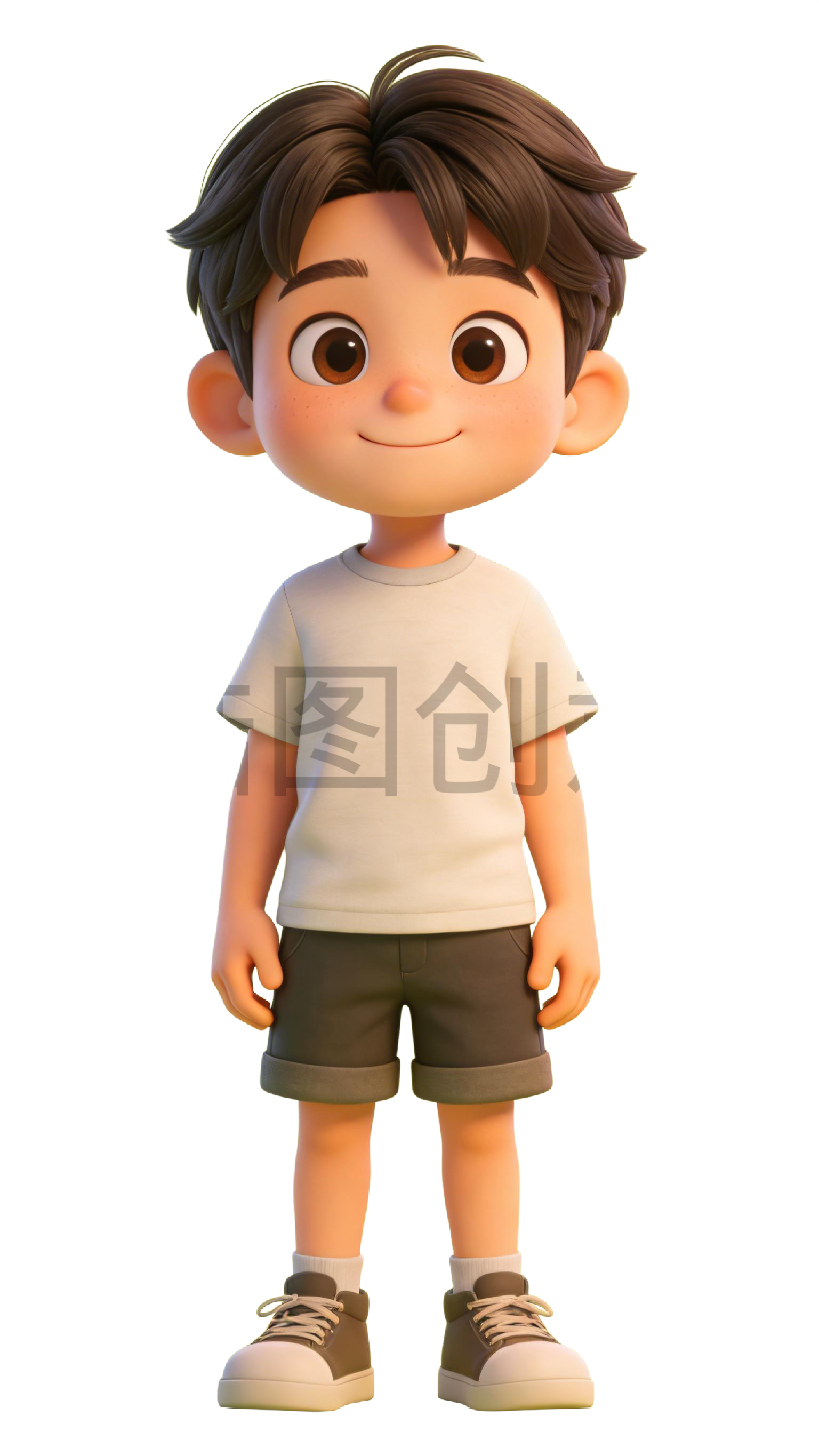 3D 可爱卡通系列男孩人物