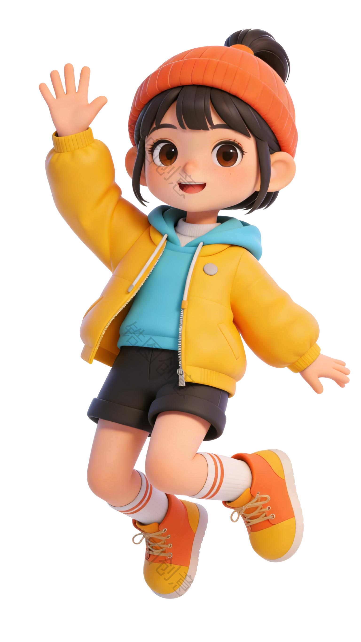 3D 卡通系列生活感人物元素