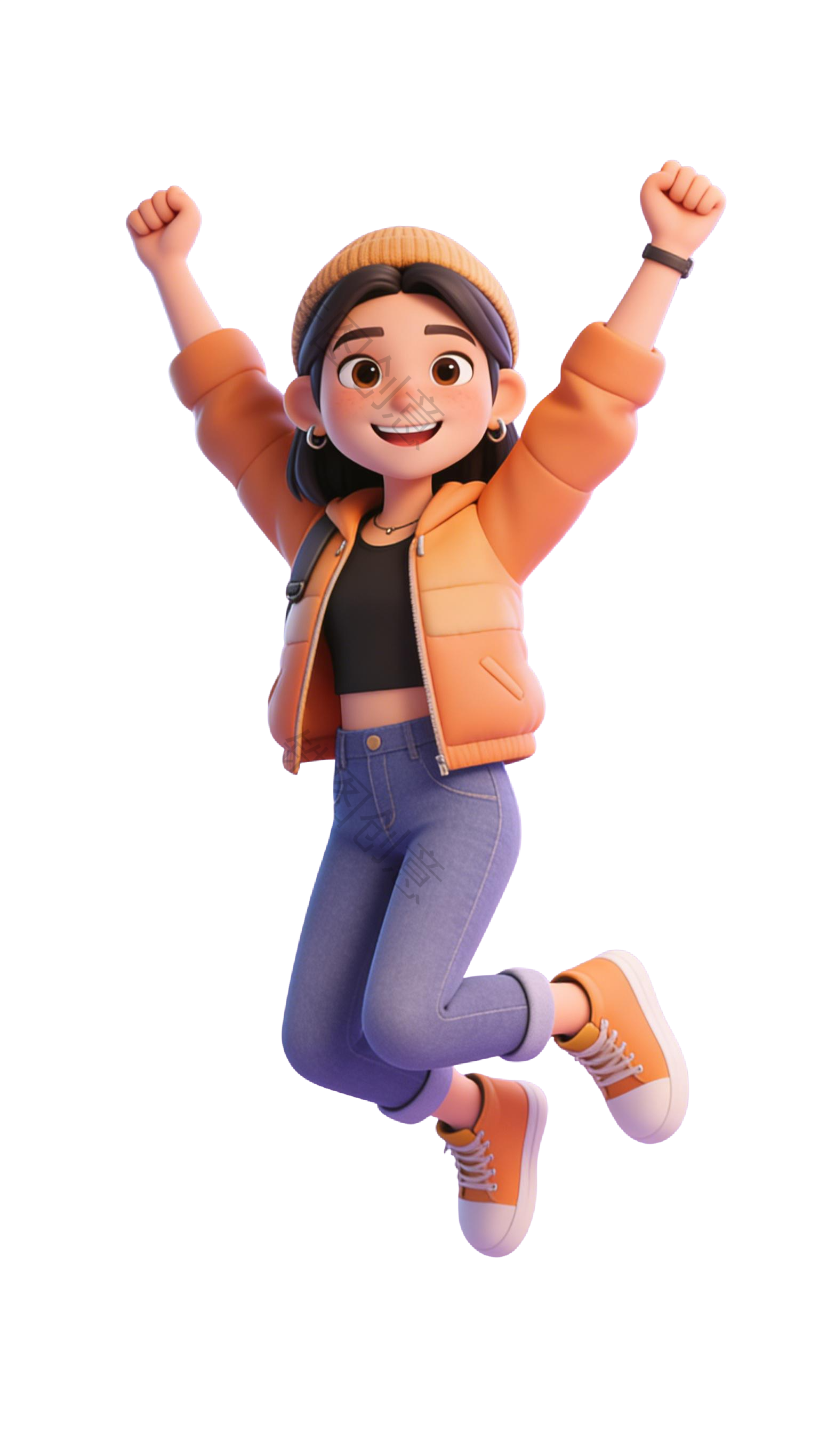 3D 卡通系列生活感人物元素