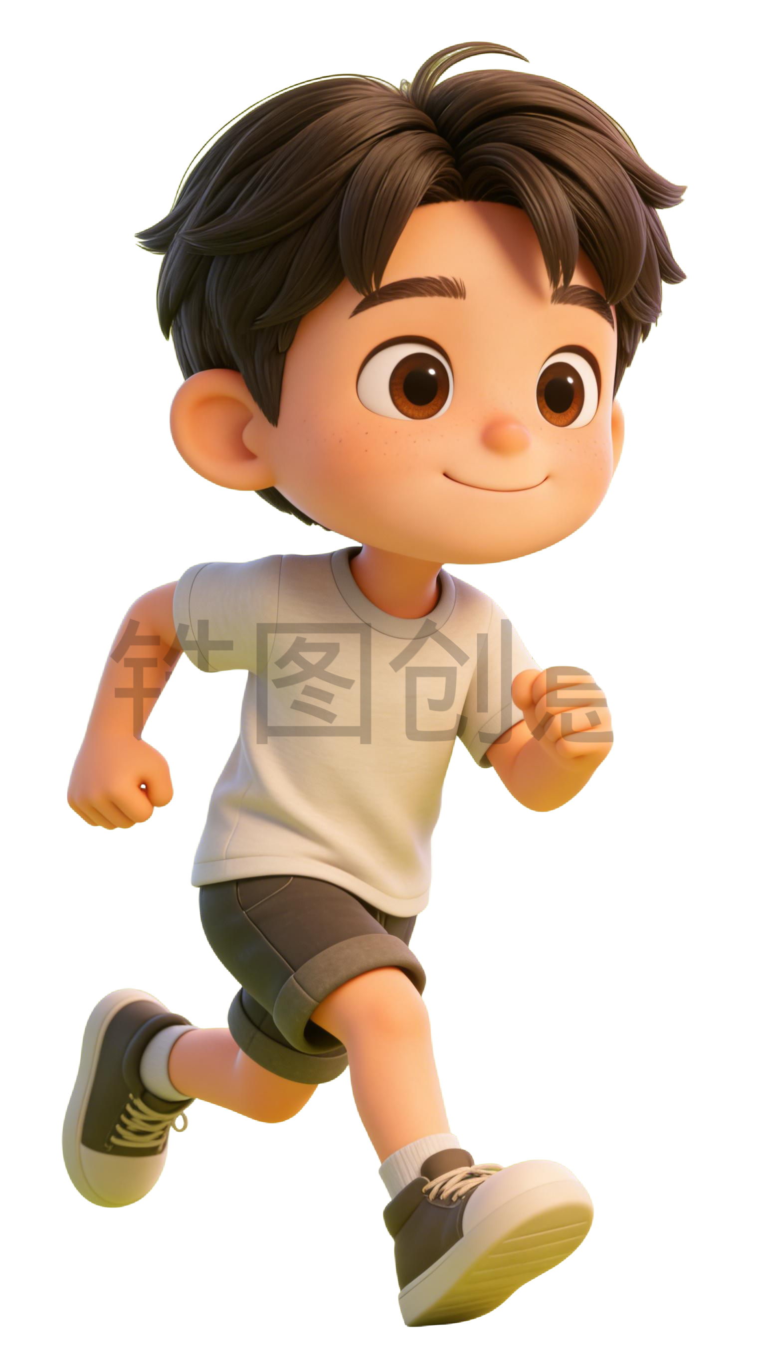 3D 可爱卡通系列男孩人物