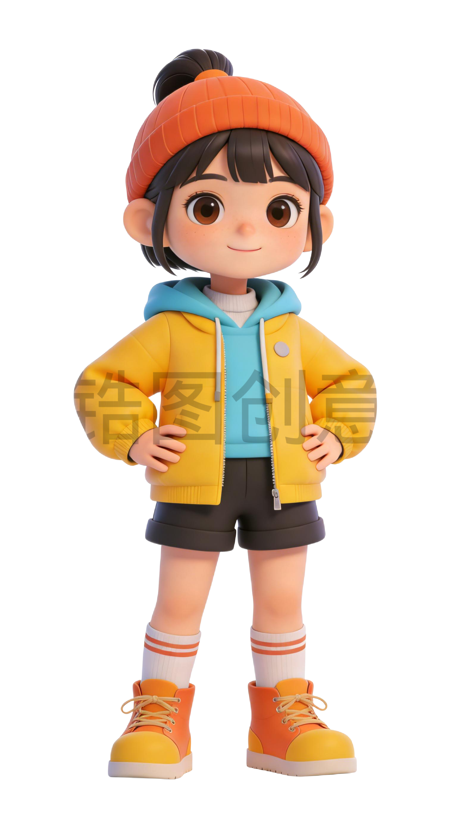 3D 卡通系列生活感人物元素