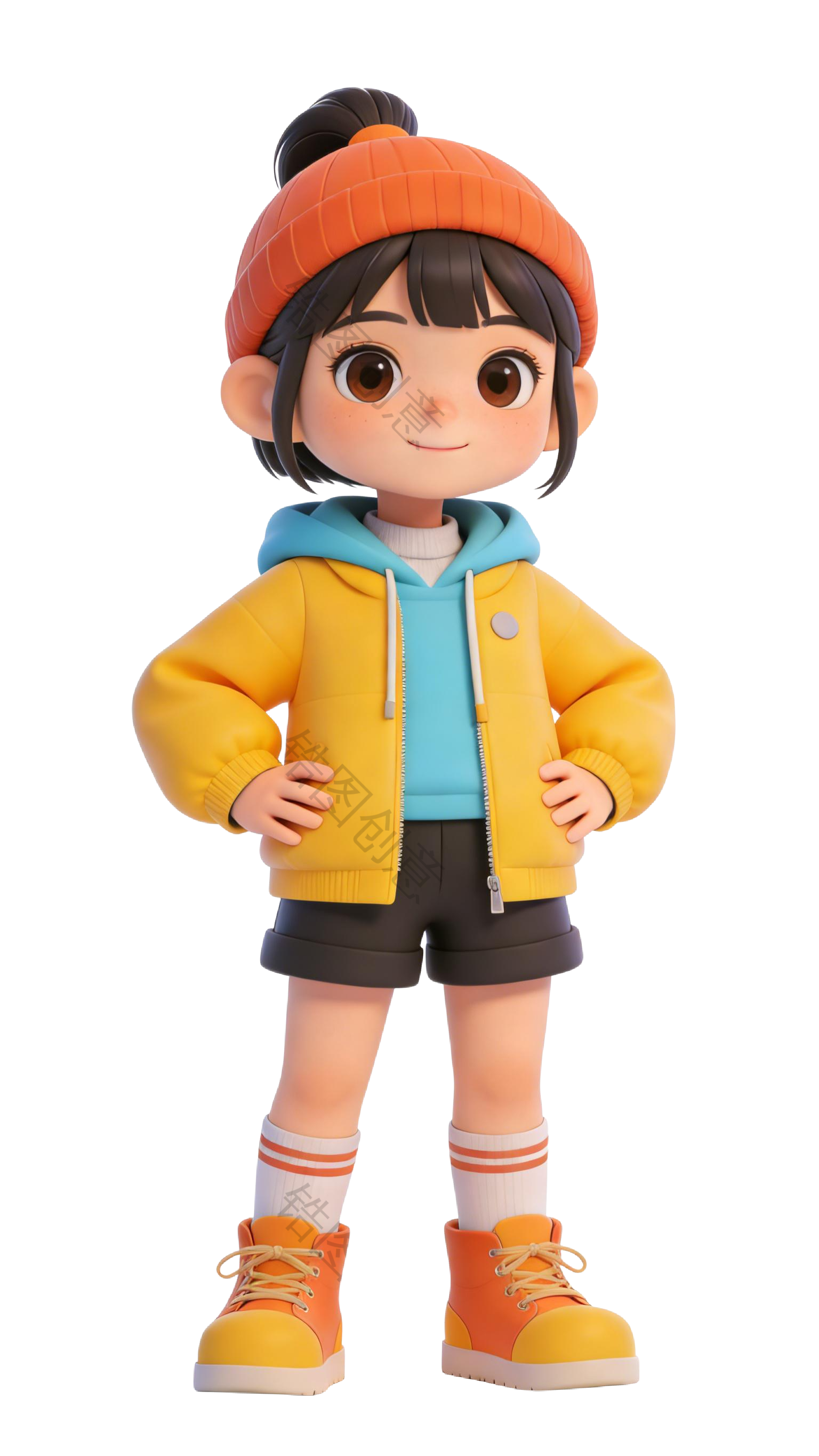 3D 卡通系列生活感人物元素