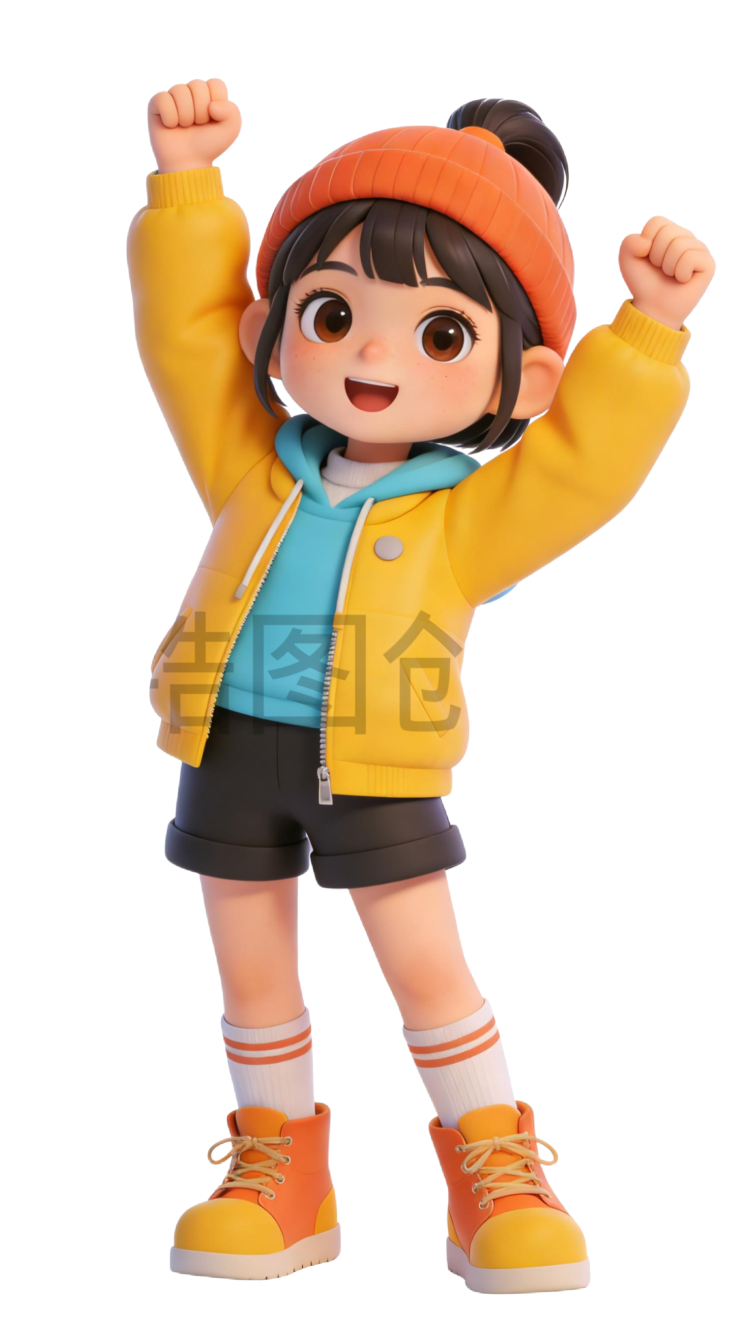 3D 卡通系列生活感人物元素