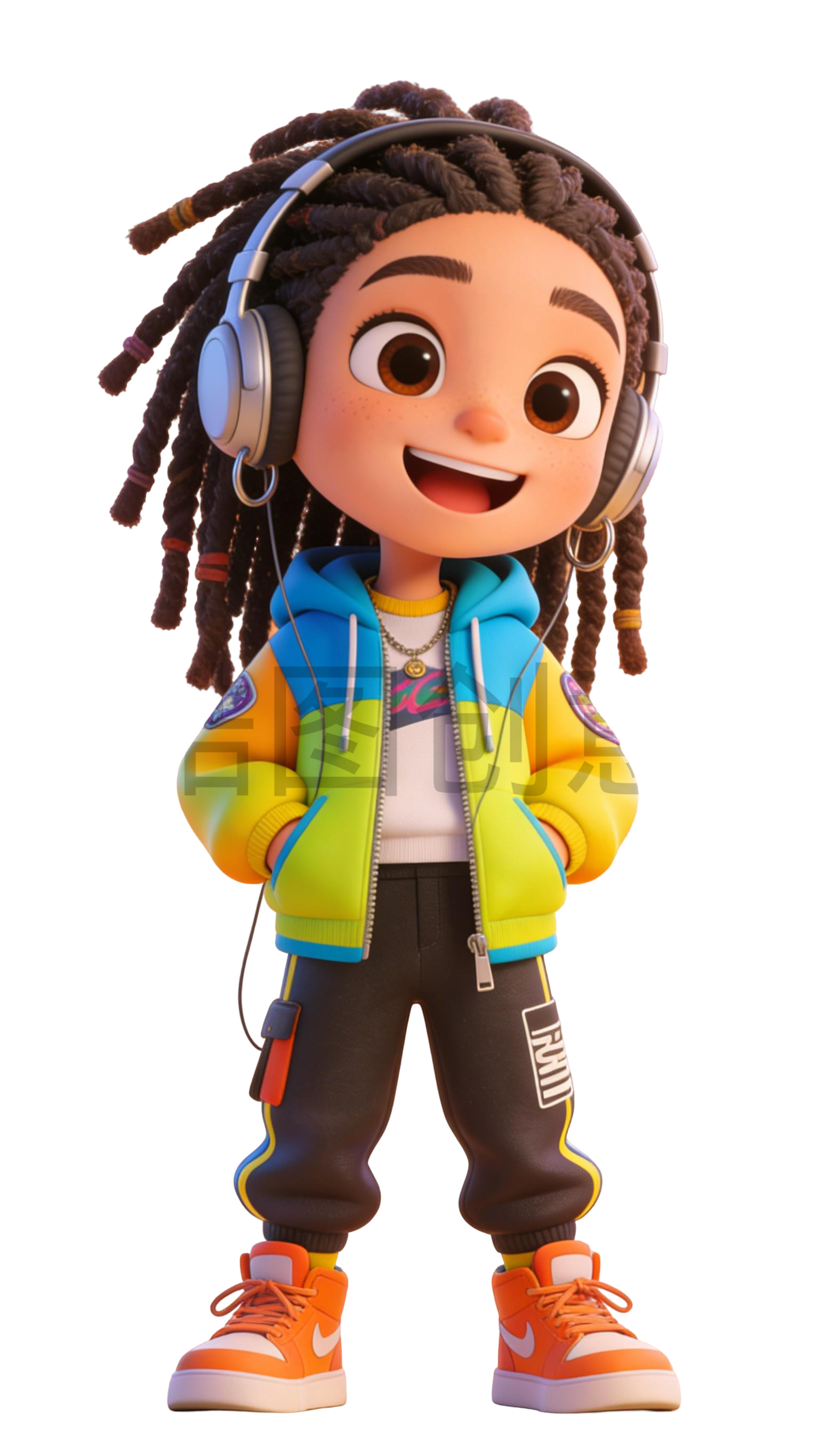 3D 卡通国外女生人物系列元素