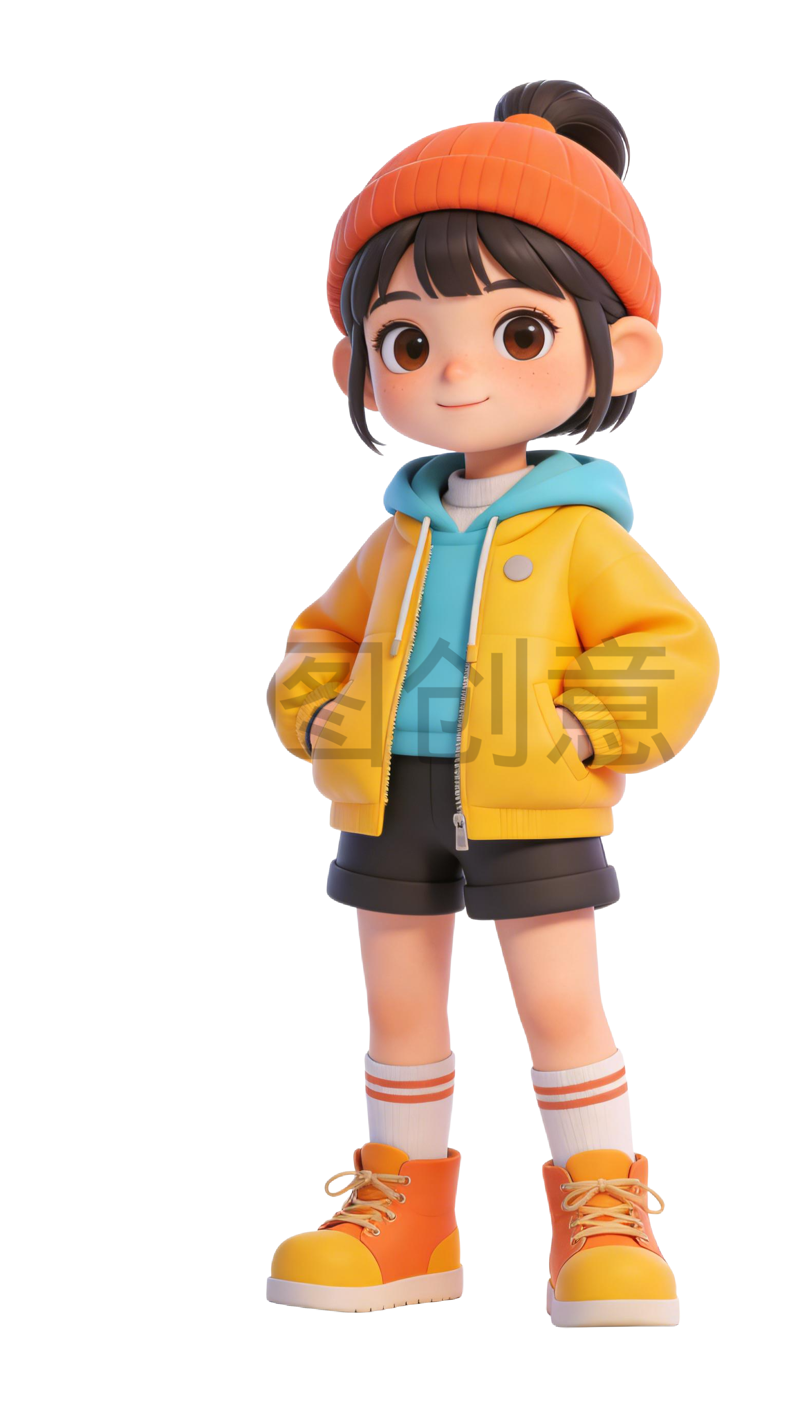 3D 卡通系列生活感人物元素