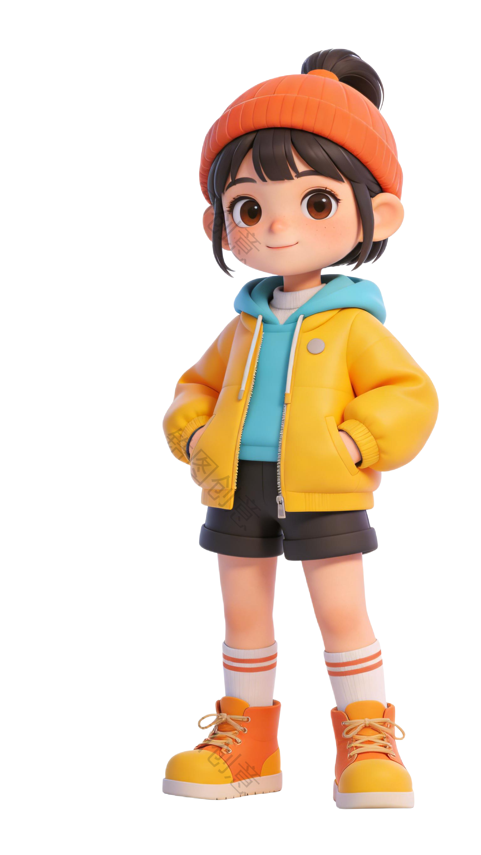 3D 卡通系列生活感人物元素