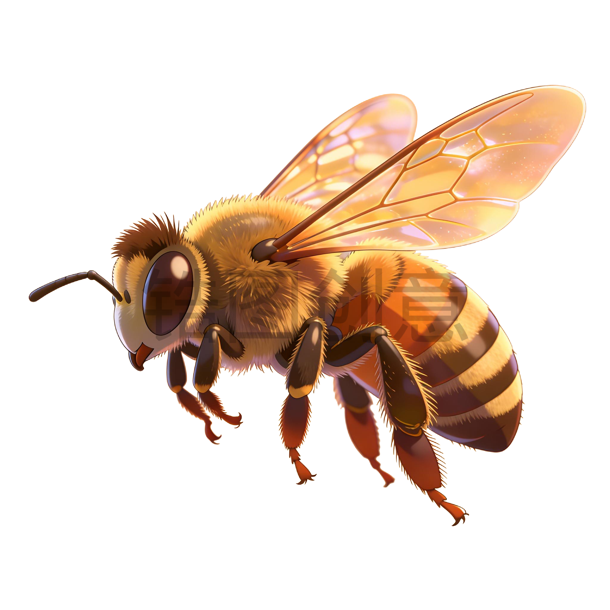 蜜蜂插画元素
