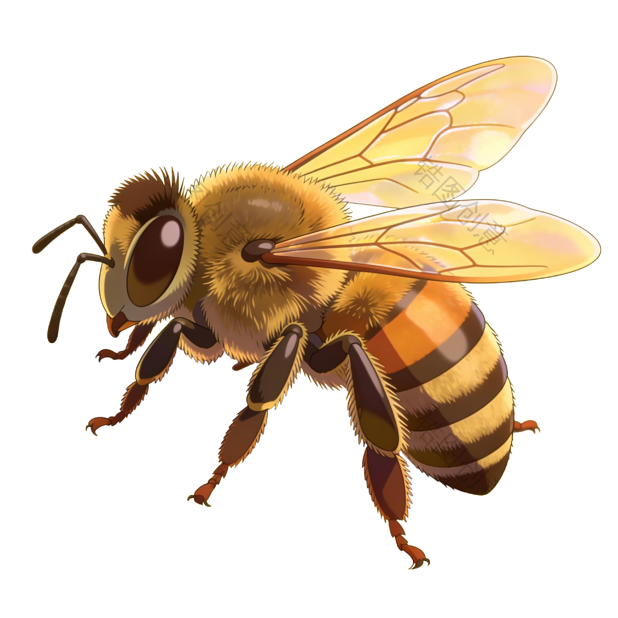 蜜蜂插画元素